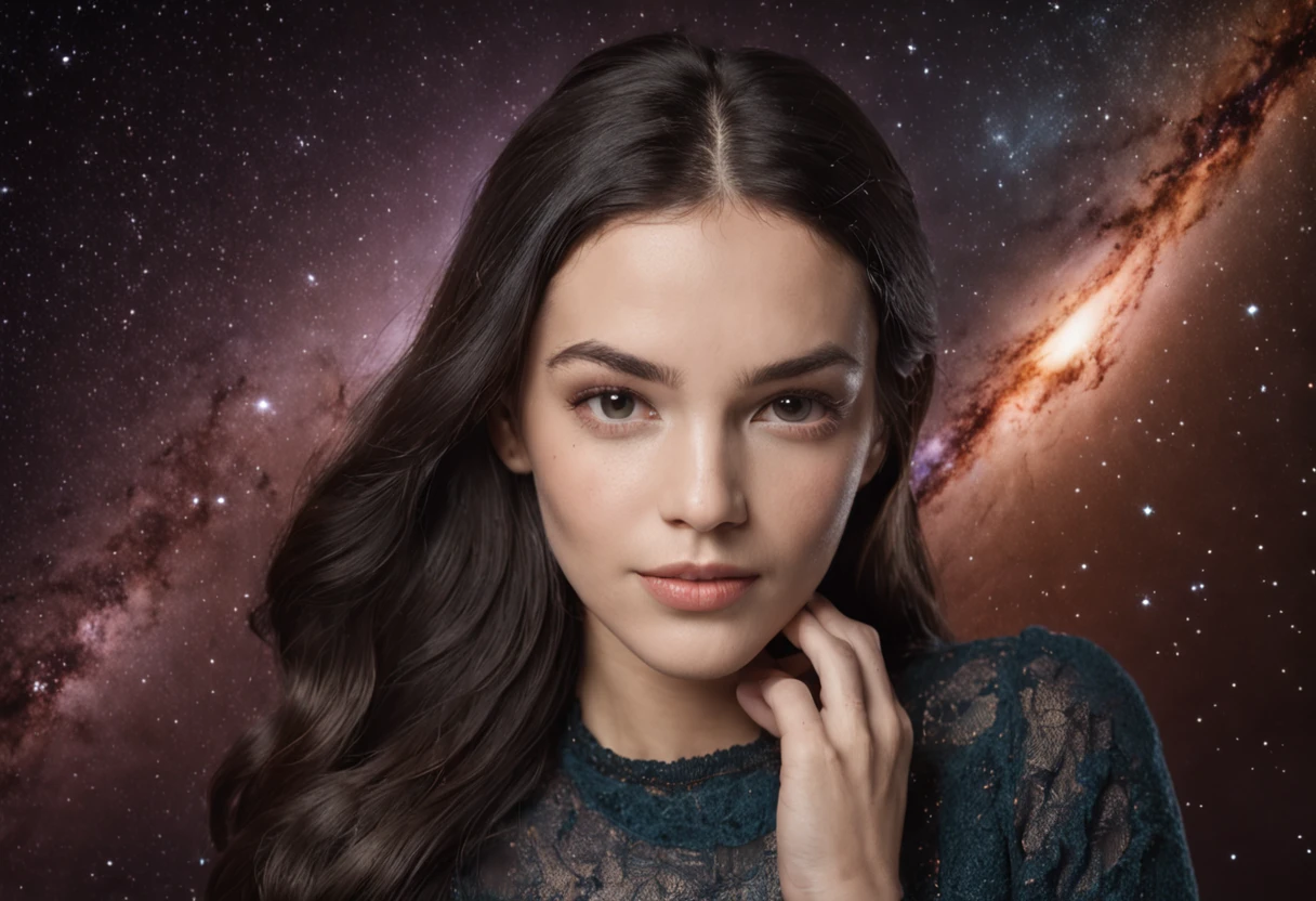 universo bem estrelado com cosmos realista