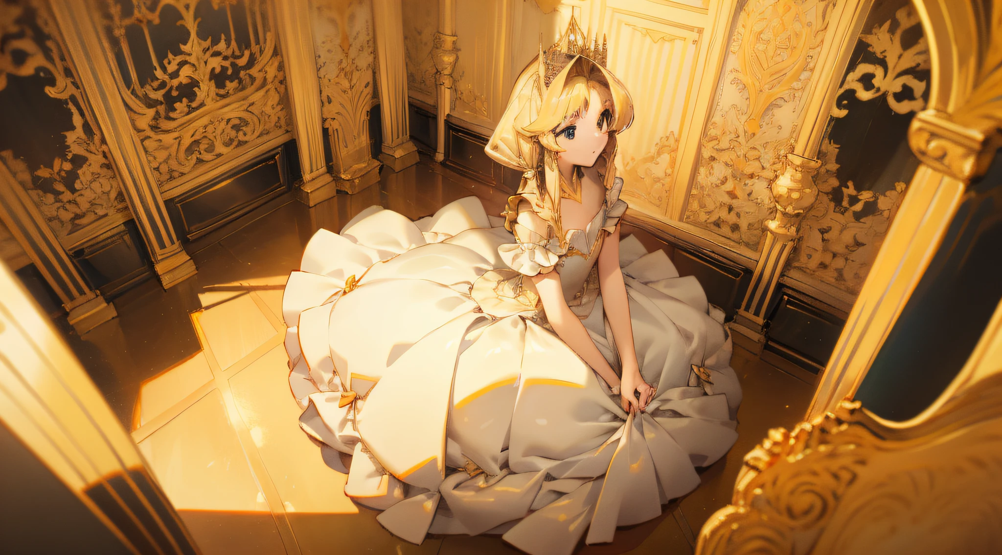 Golden Princess，Plain dress