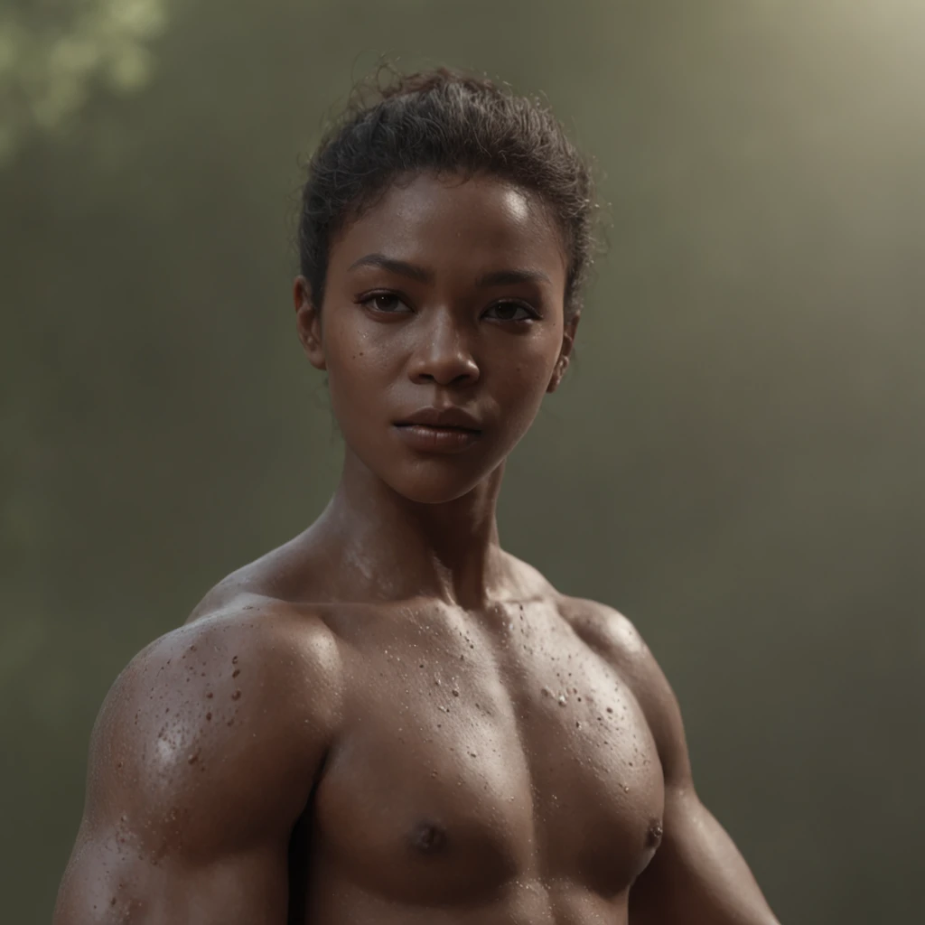 (professional 3d render:1.3) af (Realistic:1.3) most beautiful artwork photo in the world,Features soft and shiny male heroes, ((artistic nude afro-Japanese, female dynamic pose )), full body 8k unity render, action shot, skin pore, very dark lighting, heavyshading, Detailed, Detailed face, (vibrant, photograph realistic, Realistic, Dramatic, Dark, Sharp focus, 8K), (Old leather garments damaged by weathering:1.4), ((((Wear wet silk)))), (Intricate:1.4), decadent, (Highly detailed:1.4), Digital painting, rendering by octane, art stations, concept-art, smooth, Sharp focus, illustration, Art germ, (loish:0.23), wlop ilya kuvshinov, and greg rutkowski and alphonse mucha gracias, (Global illumination, Studio light, volumettic light), heavy rain, particles floating, lotr, fantasy, elf, full bodyesbian, ((Dark and ancient city background:1.3)),CGSesociety,art stations