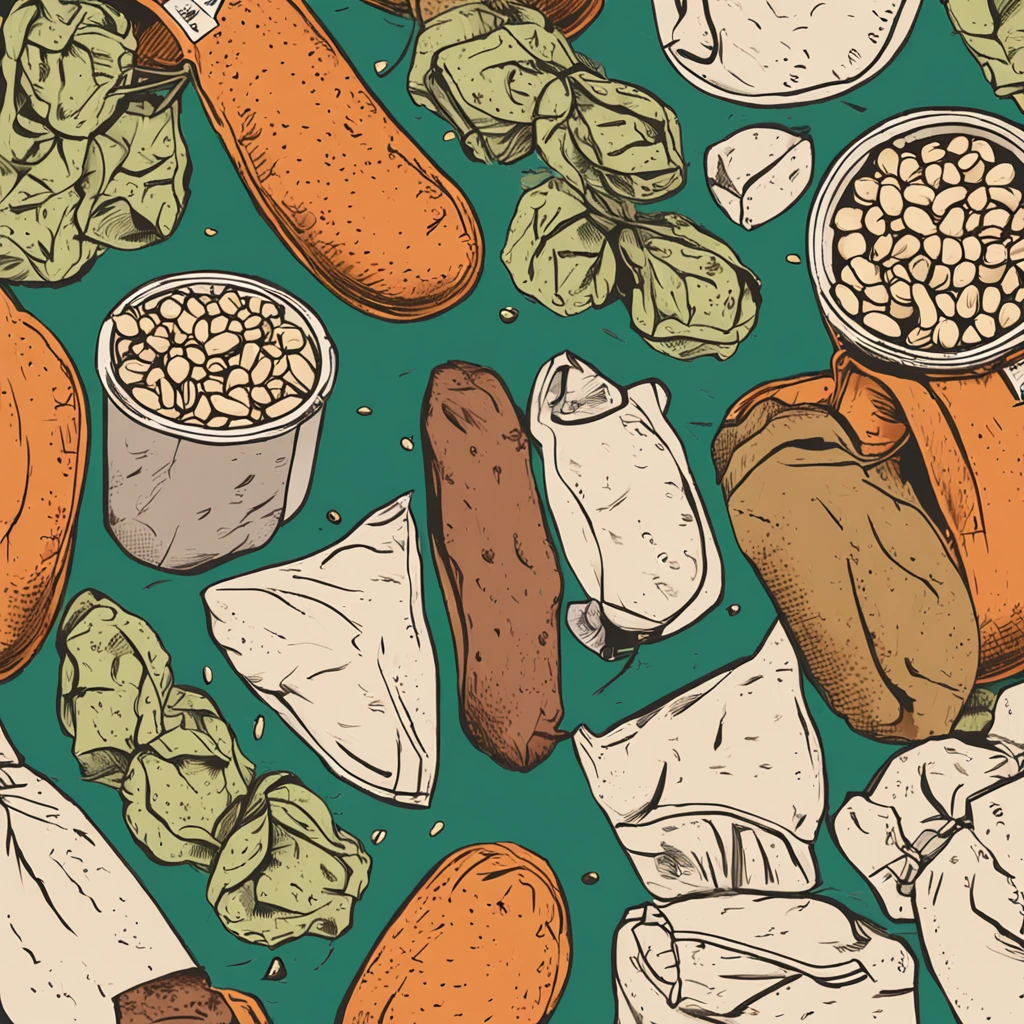 Design the main picture of a food packaging bag,Soybeans are required、stone grinding