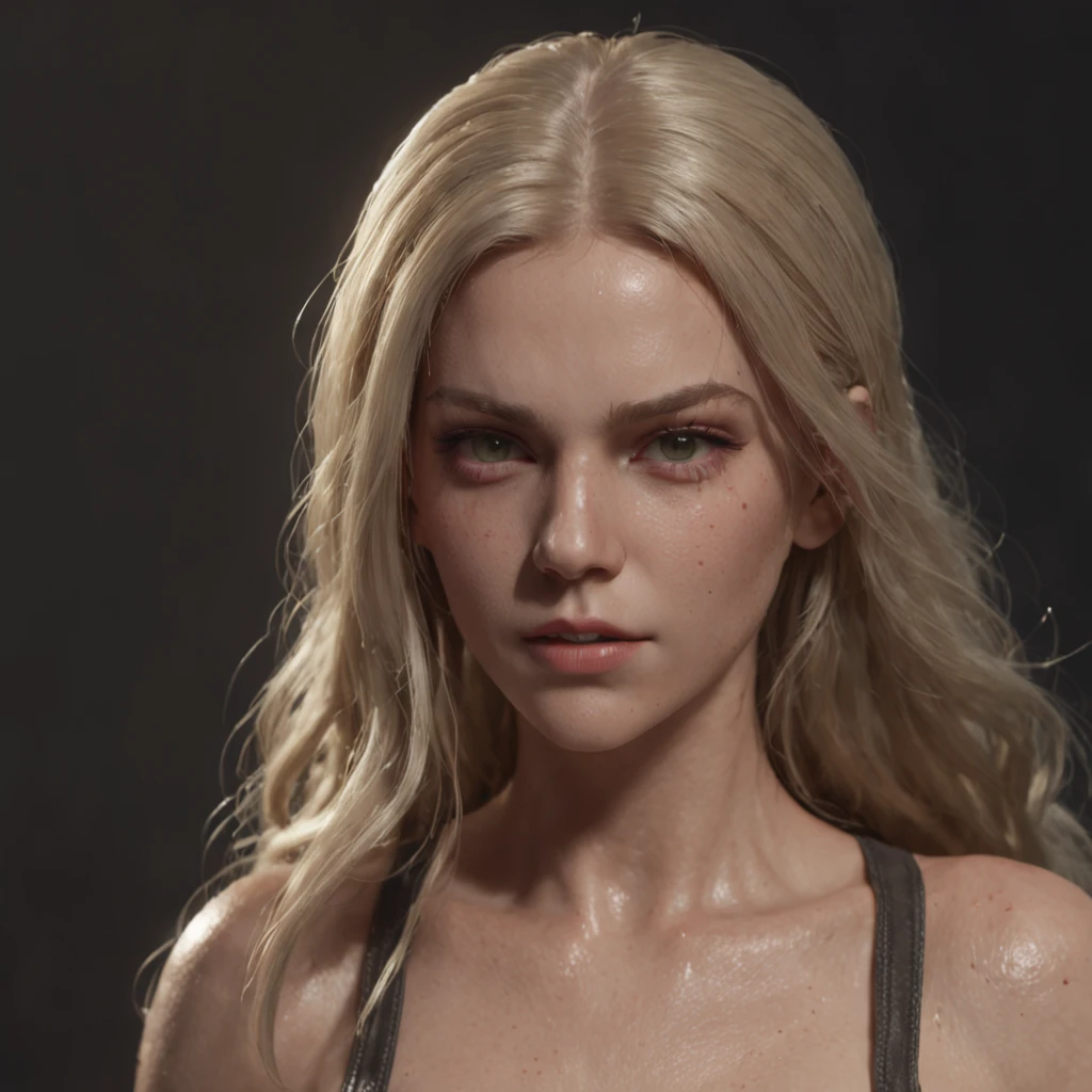 (professional 3d render:1.3) af (Realistic:1.3) most beautiful artwork photo in the world,Features soft and shiny female heroes, ((Epic hero fantasy rough wet hero angry look long blonde hair, and ferocious expression in dynamic pose, Fantastic location, Majestic cluttered environment)), full body 8k unity render, action shot, skin pore, very dark lighting, heavyshading, Detailed, Detailed face, (vibrant, photograph realistic, Realistic, Dramatic, Dark, Sharp focus, 8K), (Old leather garments damaged by weathering:1.4), ((((skimpy)))), (Intricate:1.4), decadent, (Highly detailed:1.4), Digital painting, rendering by octane, art stations, concept-art, smooth, Sharp focus, illustration, Art germ, (loish:0.23), wlop ilya kuvshinov, and greg rutkowski and alphonse mucha gracias, (Global illumination, Studio light, volumettic light), heavy rain, particles floating, lotr, fantasy, elf, full bodyesbian, ((Dark and ancient city background:1.3)),CGSesociety,art stations