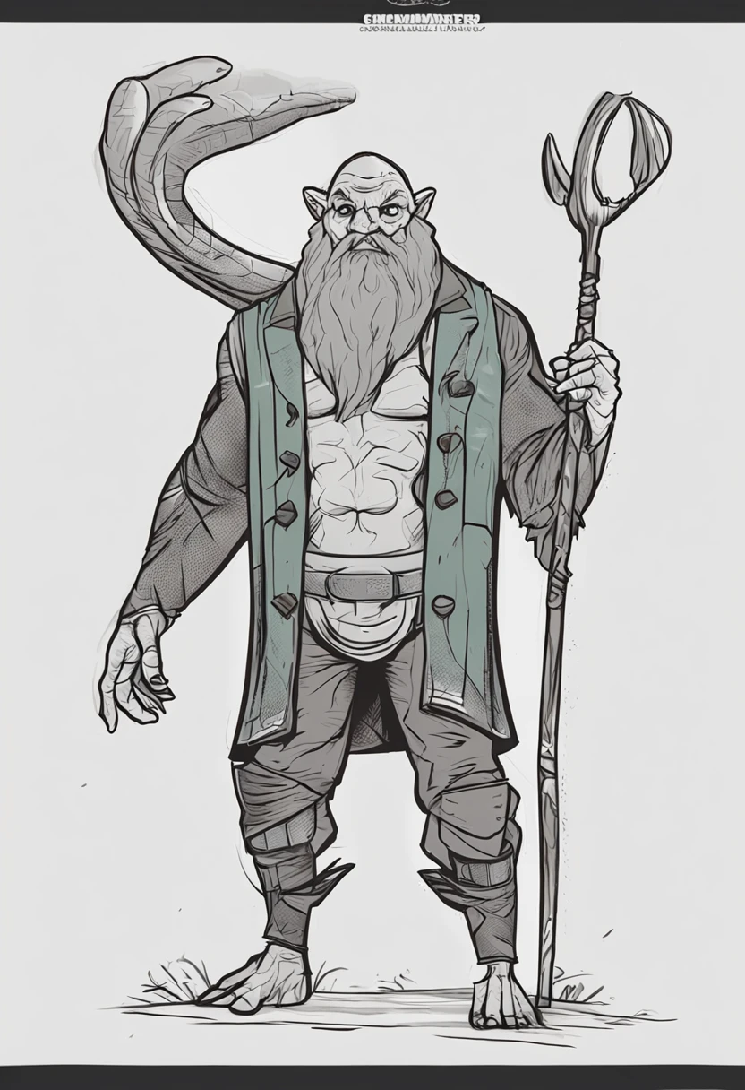 Game character standing drawing design,Disney animation,style of disney animation,Crocodile wizard,coda,Thick scales,Fur shoulders,Stout limbs,Muscle explosions,Equipped with a huge bone staff,Different layers overlay,Different angles,(Left view full body:1.4),solid color backdrop,clean backdrop,depth of fields,high light,Real light,Ray traching,OC renderer,UE5 renderer,Hyper-realistic,best qualtiy,8K,Works of masters,super-fine,Detailed pubic hair,Correct anatomy,