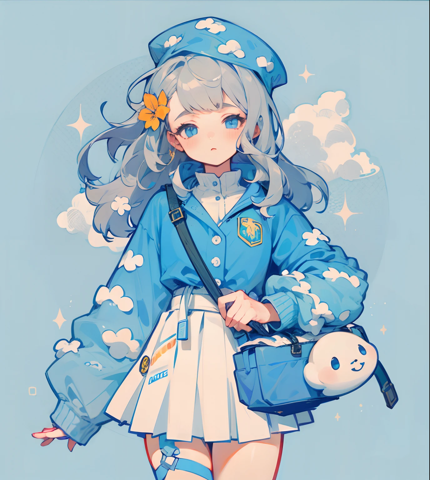 One girl