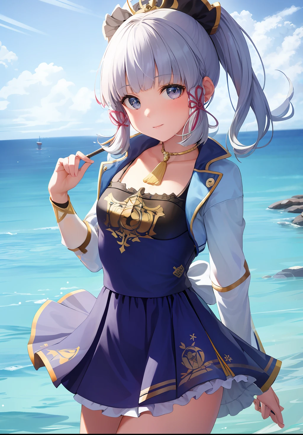 1girll,tmasterpiece,8k,Half realistic,4k,RTX,Shaders,Excellent texture work,Small swimsuit area,Bust photo,Great Opera