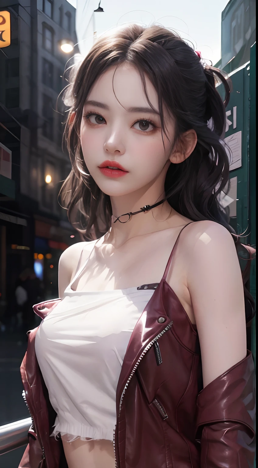 A woman in a dress is walking in front of a building, wlop 和 ross tran, ross tran 和 wlop, Ross Tran 8K, WLOP Art, Complicated, Beautiful fantasy art, The Art of wlop, Epic and beautiful character art, Beautiful elf in gorgeous robes, WLOP's style, High quality fantasy art, Amazing fantasy art black hair, hair bobbles, wince, longeyelashes, solid circle eyes, fake animal ears, light smile, ear blush, fang, Surrealism, drop shadow, anaglyph, stereogram, tachi-e, pov, atmospheric perspective, 8k, super detail, ccurate, best quality
