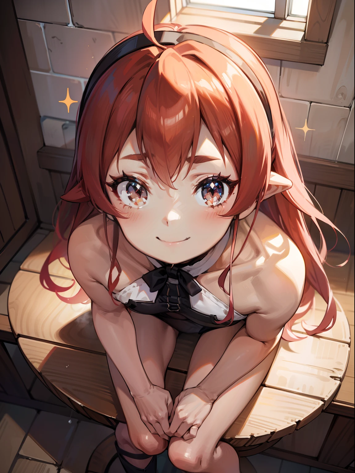 masterpiece, best quality, ultra-detailed, illustration, kawaii, detailed light, happy, smile, blush, Highlights hair, hair, beautiful detailed body, detailed sparkling eyes, 1girl, looking back, showing skin, buttocks, bare thighs, perfect limbs, underwear, on the shower, full view of buttocks, showing buttocks, in heat,, legs open, show Vaginal rupture, top view, girl on the bottom, looking up, ahegao,