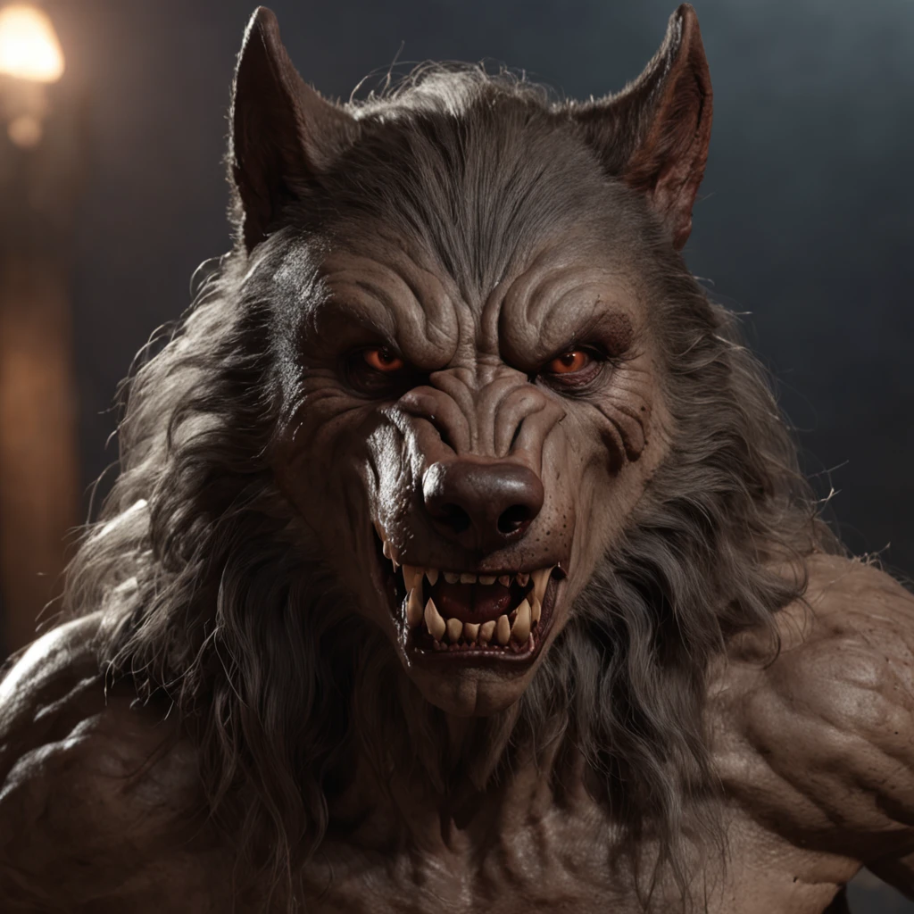 Absurd, very high resolution, super detailed, depicting a view from afar of (((a man turning into a werewolf))), ears and teeth and fur, (((show suffering from the transformation))), showing the effects of changing lighting soft, intimate moments, and feelings of sadness and misery, Create stunning images of a transformation with long exposures that capture the beauty and movement of celestial bodies, forest environment, characterized by a transformation, a night with many stars, and an atmosphere not vibrant. capturing the original appeal of primitive art, bold, simplified forms, intense colors, emphasizing raw emotions and instincts, biblical stories, bible, nebuchadnezzar,