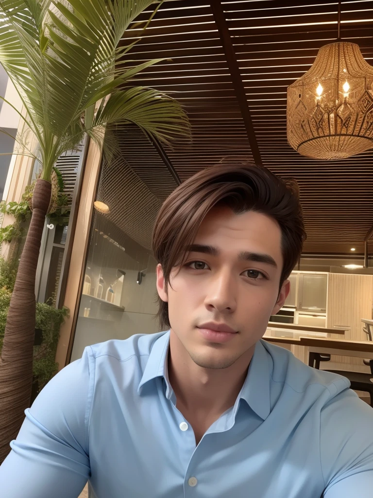 Add a gorgeous haircut on the man in the picture and a dog by your side in high resolution