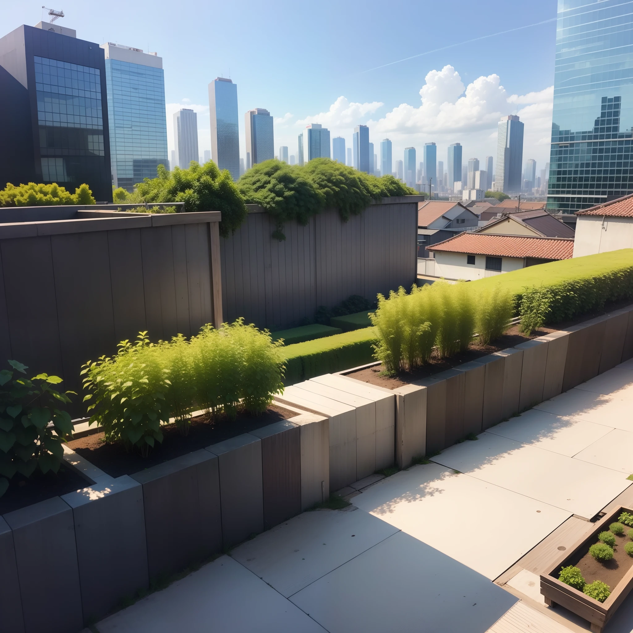 城市, On the rooftop, Urban farm, Urban living, Sustainability, tie