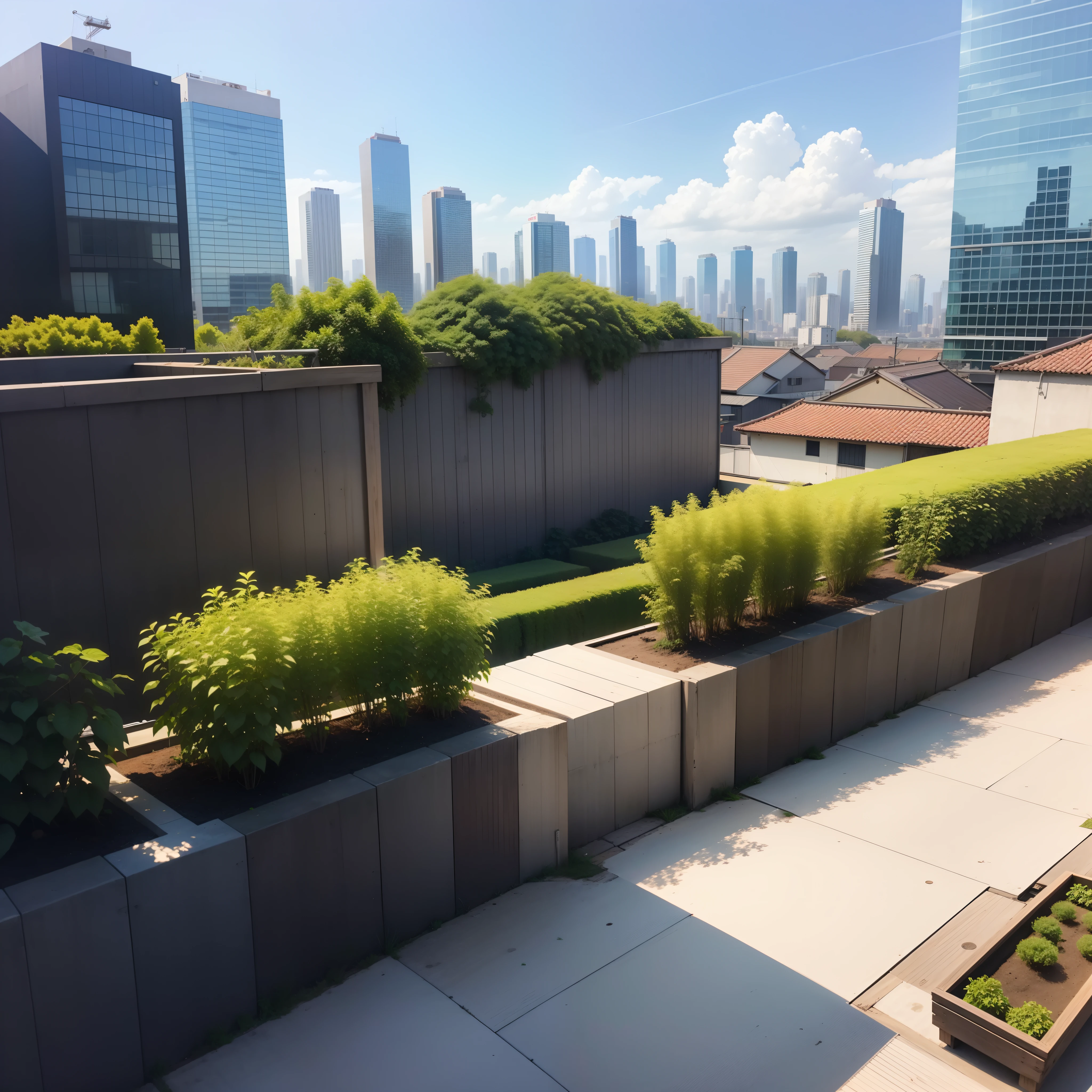 城市, On the rooftop, Urban farm, Urban living, Sustainability, tie