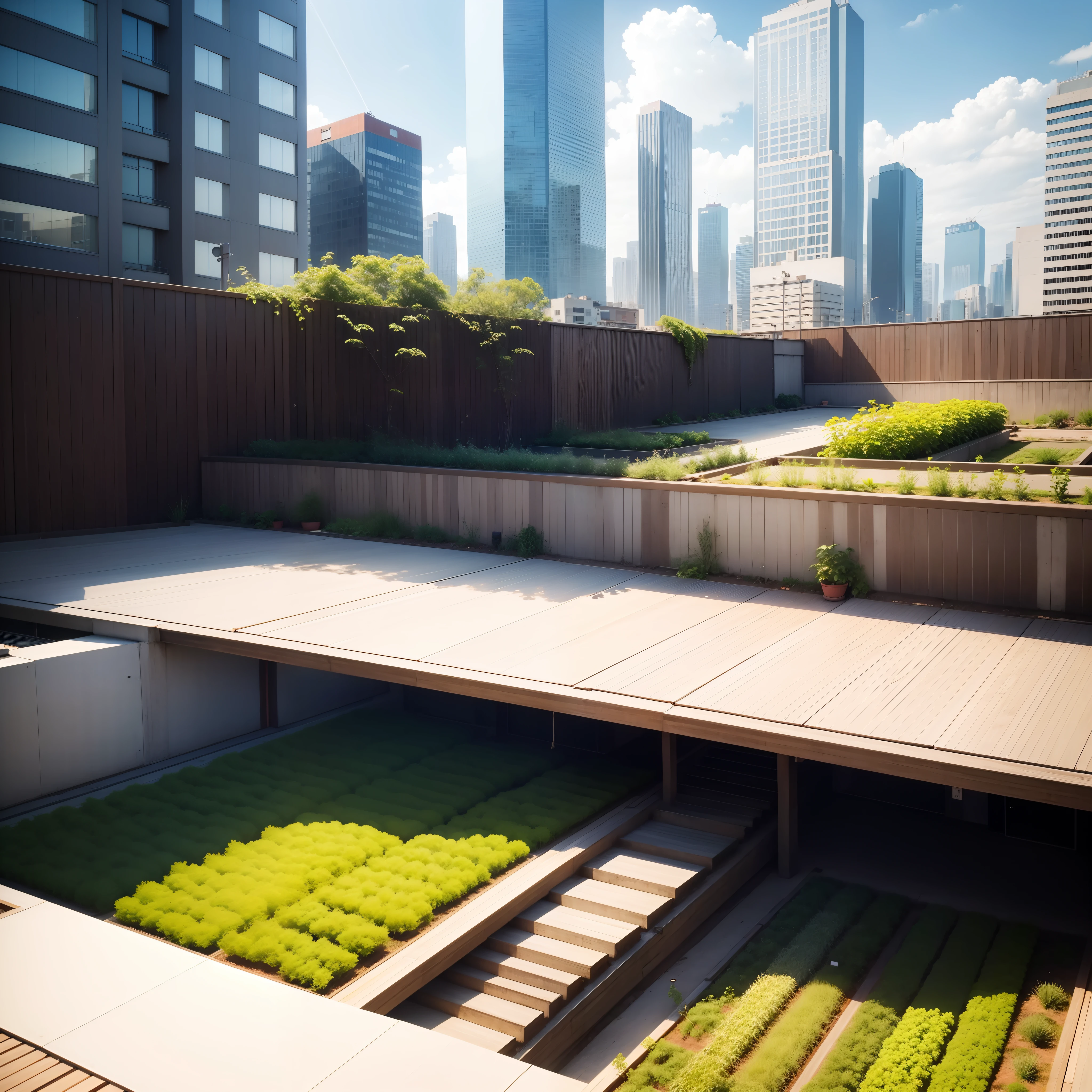 城市, On the rooftop, Urban farm, Urban living, Sustainability, tie