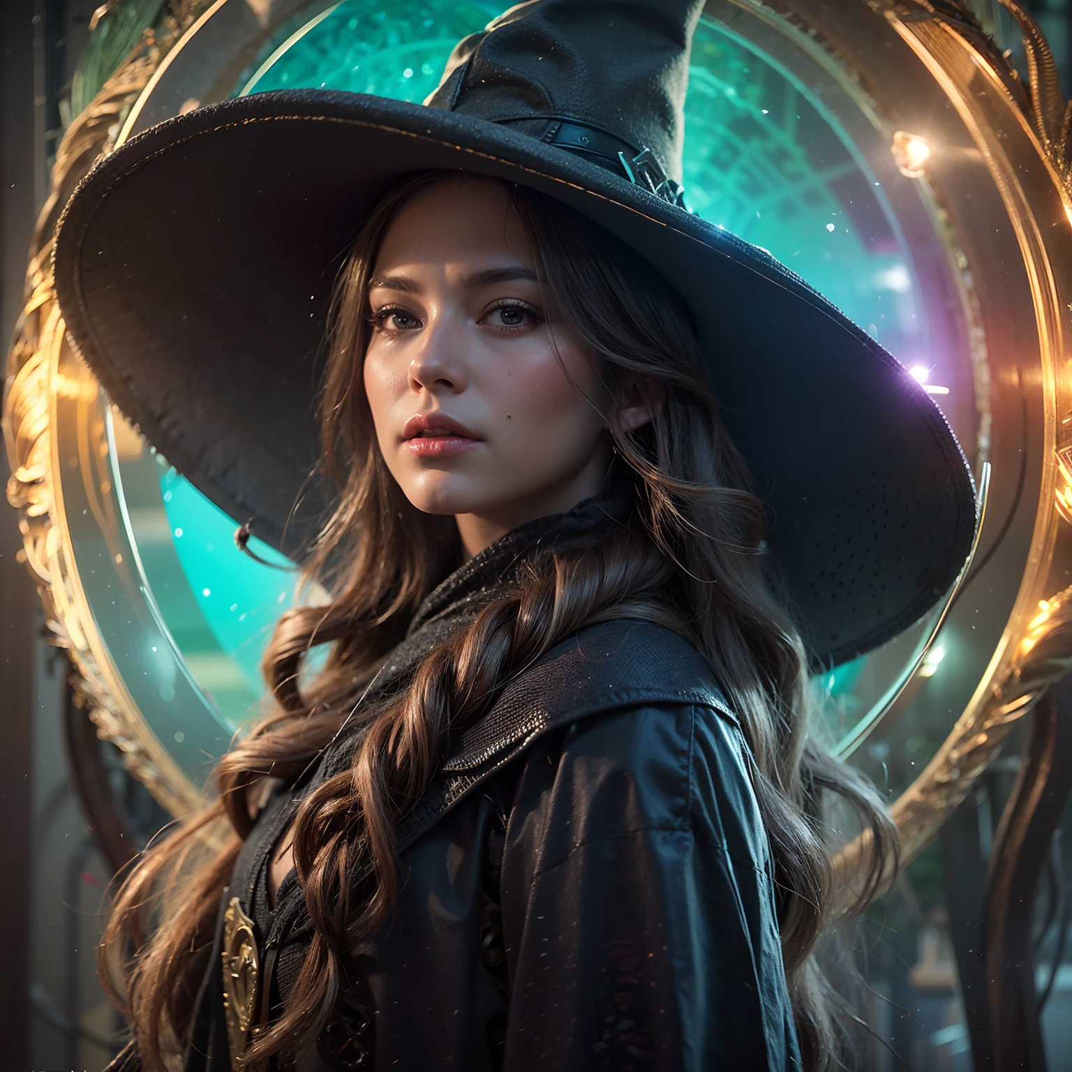 magical wizard with lights, foggy dark forest on background, cg render, realistic,8k resolution, dark fantasy concept art, by Greg Rutkowski, dynamic lighting, hyperdetailed, intricately detailed, Splash screen art, trending on Artstation, deep color, Unreal Engine, volumetric lighting