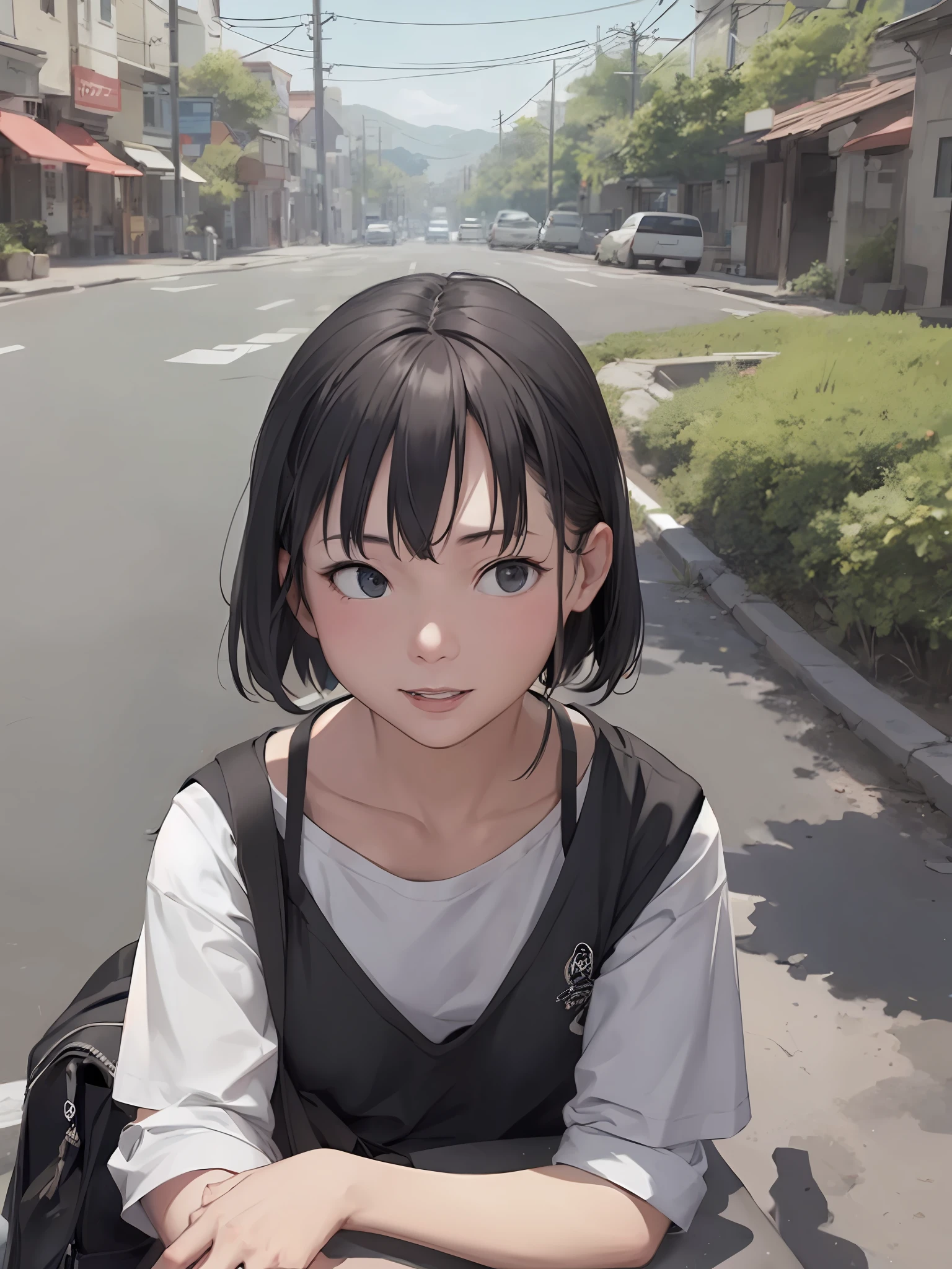 Rural town、Accurate portrait drawing、Accurate model