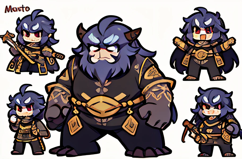 monster concept design, vector, white background, sprite art, masterpiece, high quality, character frames, character poses,