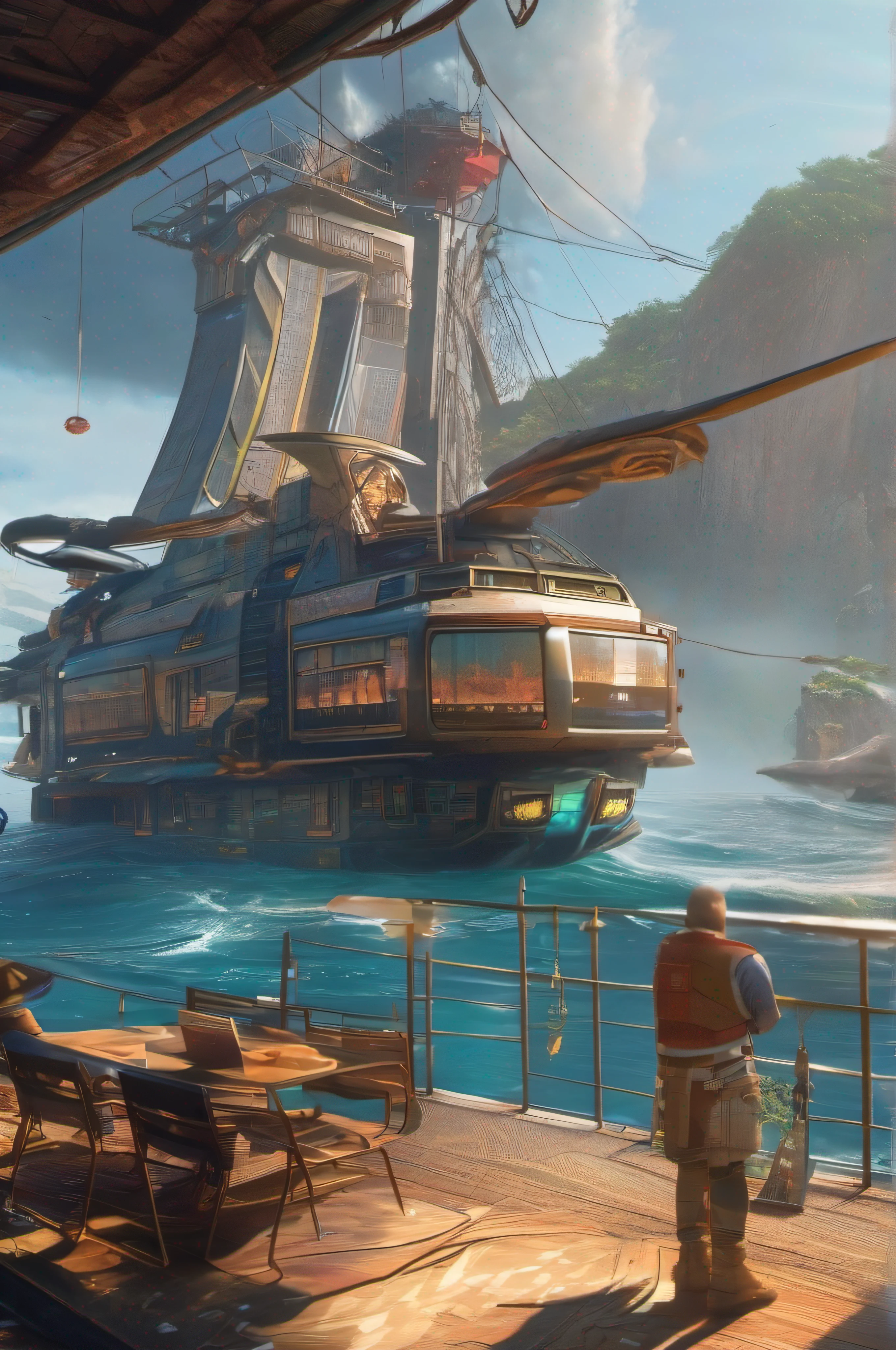Sekpengfeng, high qulity, Video games of the future,8k,Life at sea,Soar in the sky,the detail