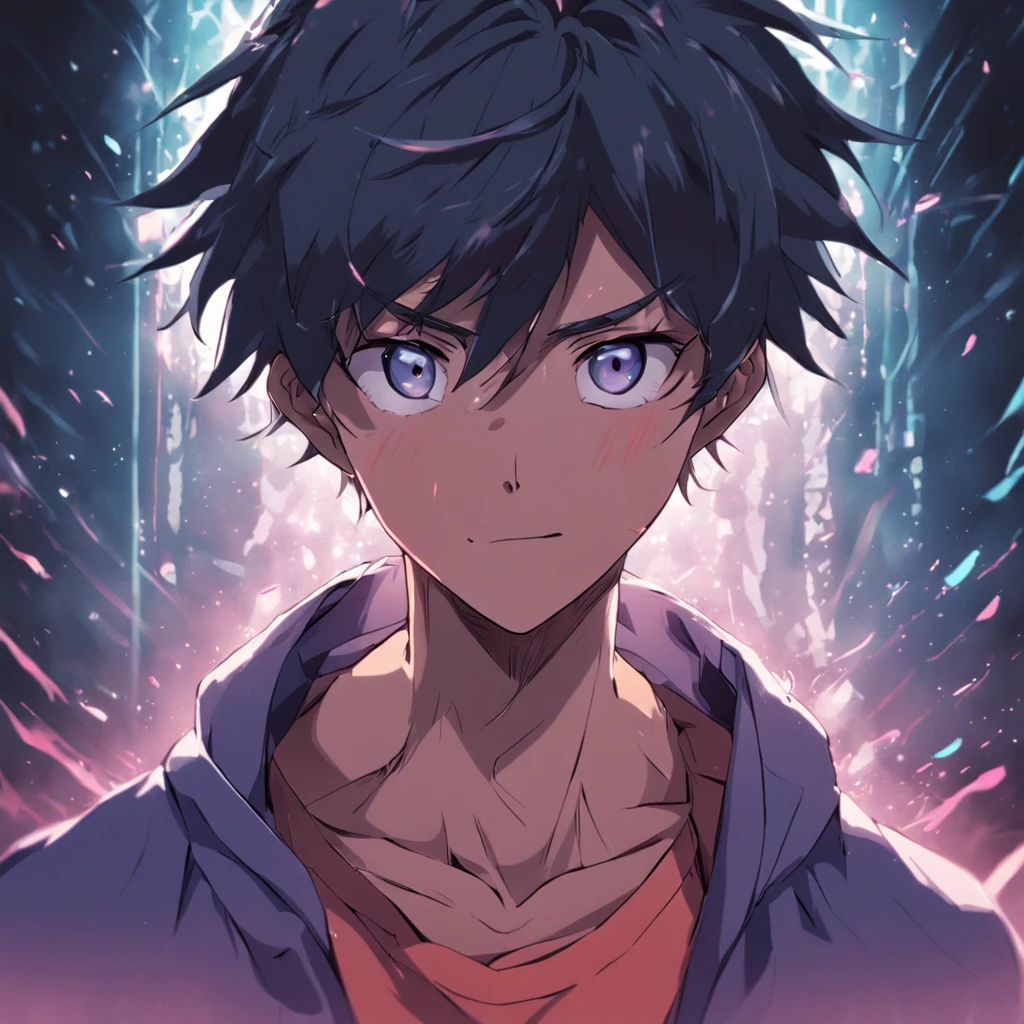 5Male in his 0s asian human 1A smile BigEyes90s Style Anime Retro