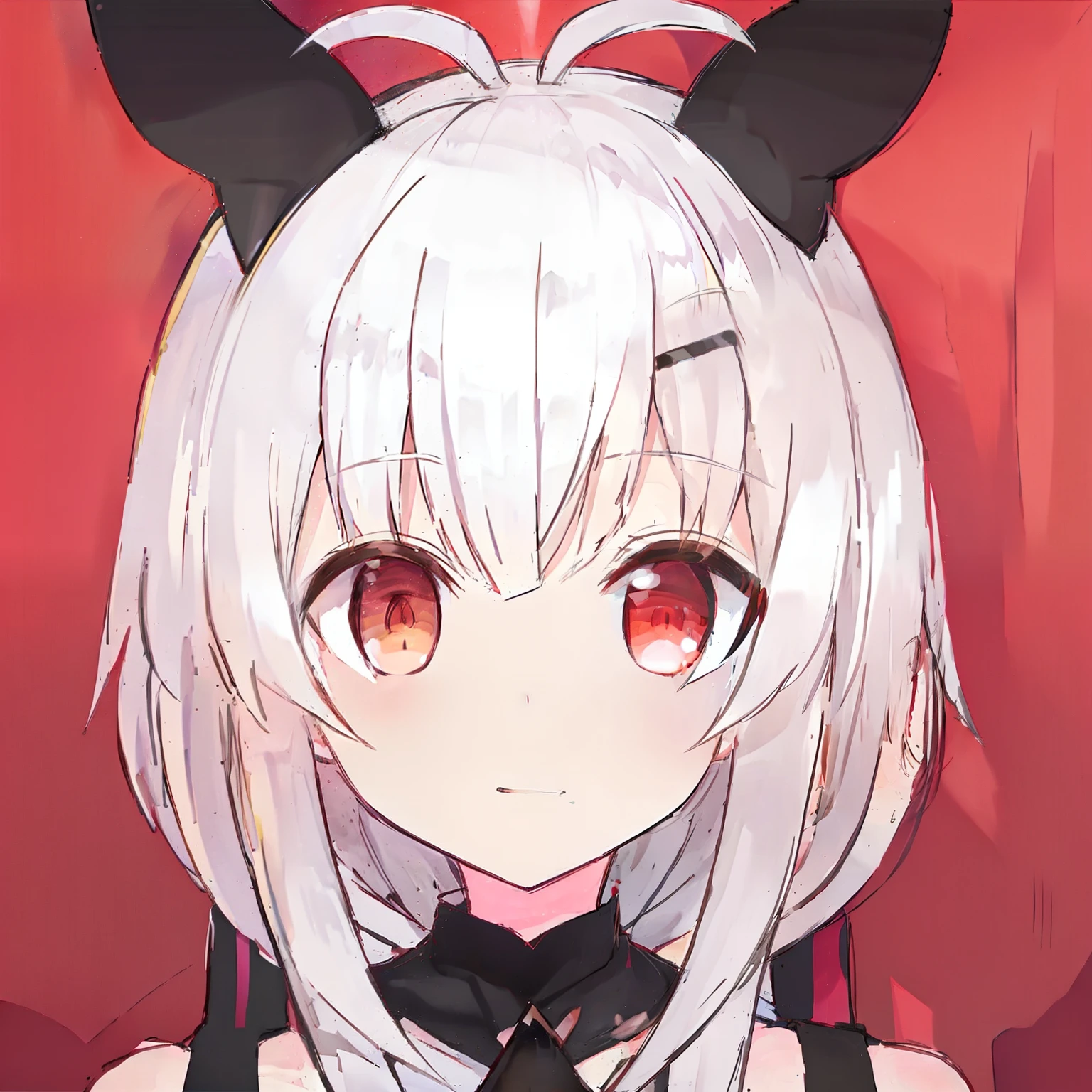 Anime girl with white hair and black ears with horns, From the night of the ark, White-haired fox, arknight, anime girl with cat ears, White fox ears, neferpitou, White Cat Girl, Ayaka Genshin impact, Girl with cat ears, mika kurai demon, Also, white fox anime, from girls frontline, 《azur lane》role