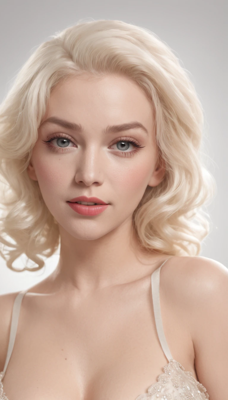 (professional 3d render:1.3) af (Realistic:1.3) most beautiful artwork photo in the world,Classic Hollywood glamour, white american blond girl, full body, from back,(young Marilyn Monroe Style), curvy_figure, standing_up, (masterpiece, best quality:1.4), (beautiful, aesthetic, perfect, delicate, intricate:1.2), (cute, adorable, smile), cinematic shot, natural lighting, (1girl, solo), white girl, full body, totally ?????, show hairy pussy, very hairy black pussy like '70, (intense red lips) big boobs, big round ass, totally nude, (white woman, low tanned skin), black pussy very hairy (perfect female form, perfect face, thick lips, glossy lips, parted lips, eyeliner), (blonde platinum not too much long hair), (great eyes) (big natural breasts, narrow waists), (small mole on the left cheek near the mouth) background of many roses petails, looking_at_viewer, Marilyn Monroe, captivating eyes,