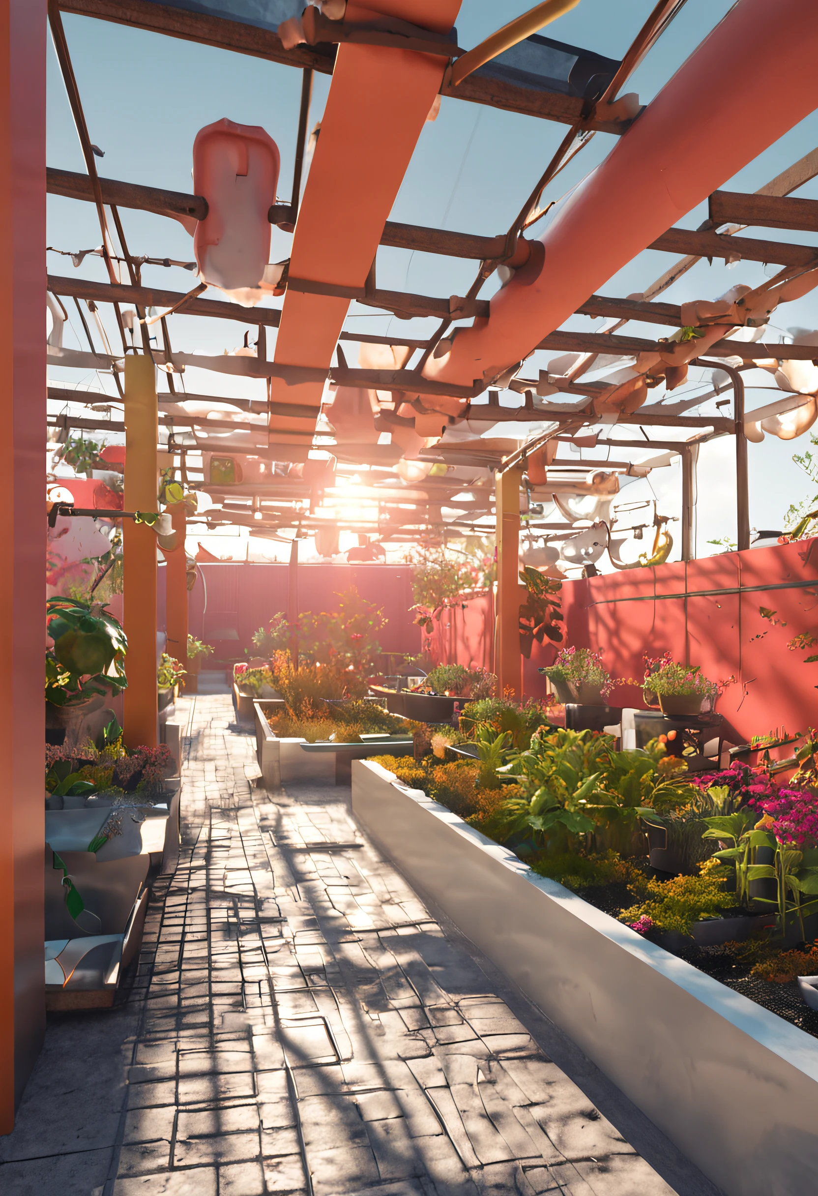 城市, On the rooftop, Urban farm, Urban living, Sustainability, tie
