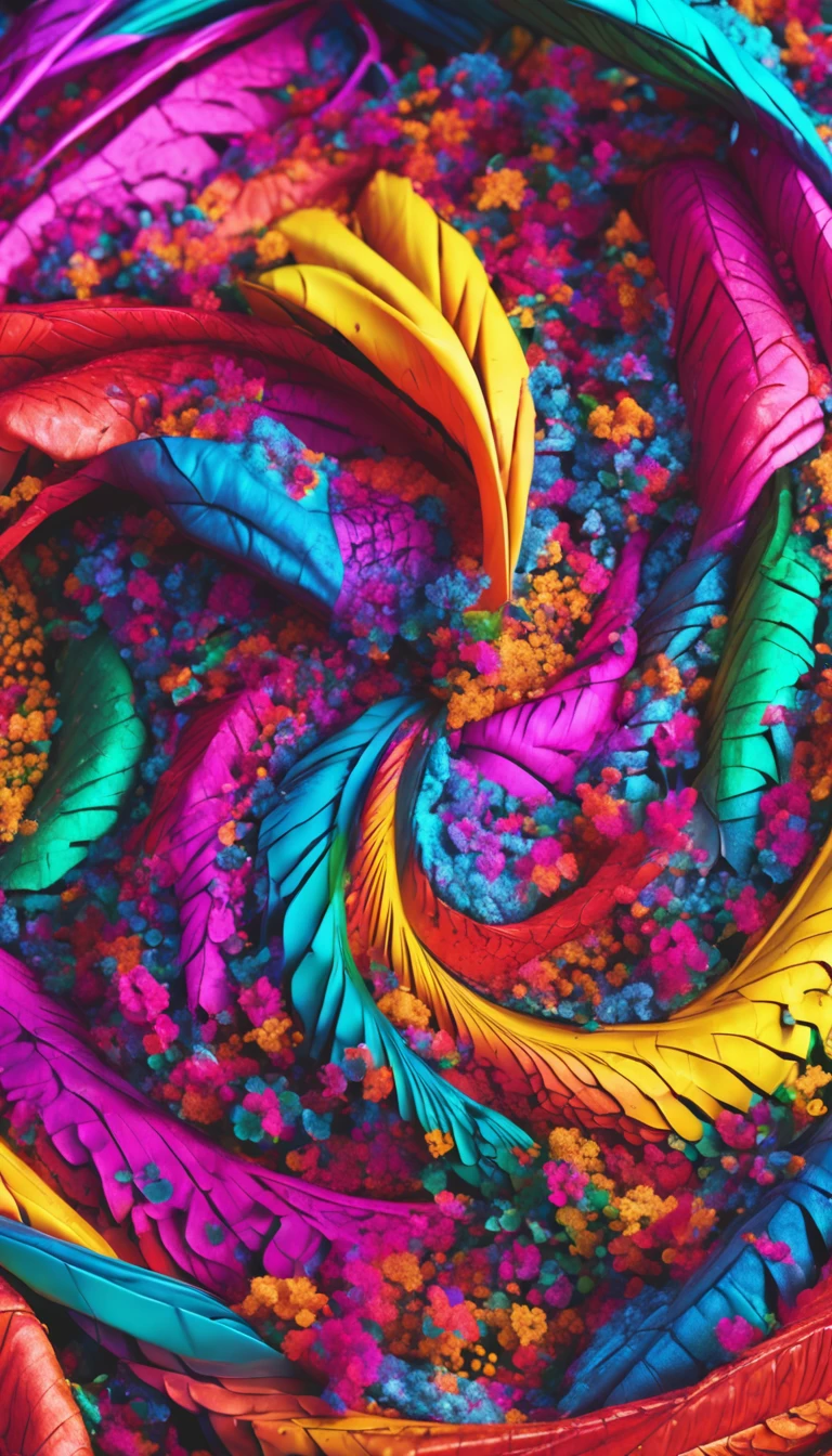 vibrant multicolour beauty