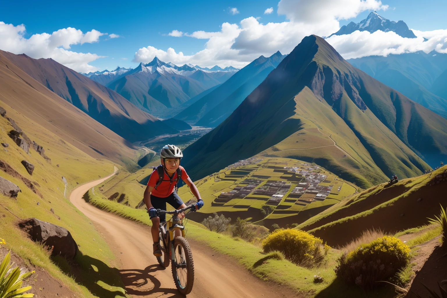 Date: 2018
Country: Ecuador
Description: A teenager navigates a winding mountain biking trail with the Andes as a breathtaking backdrop, capturing the thrill of adventure and the natural beauty of Ecuador.