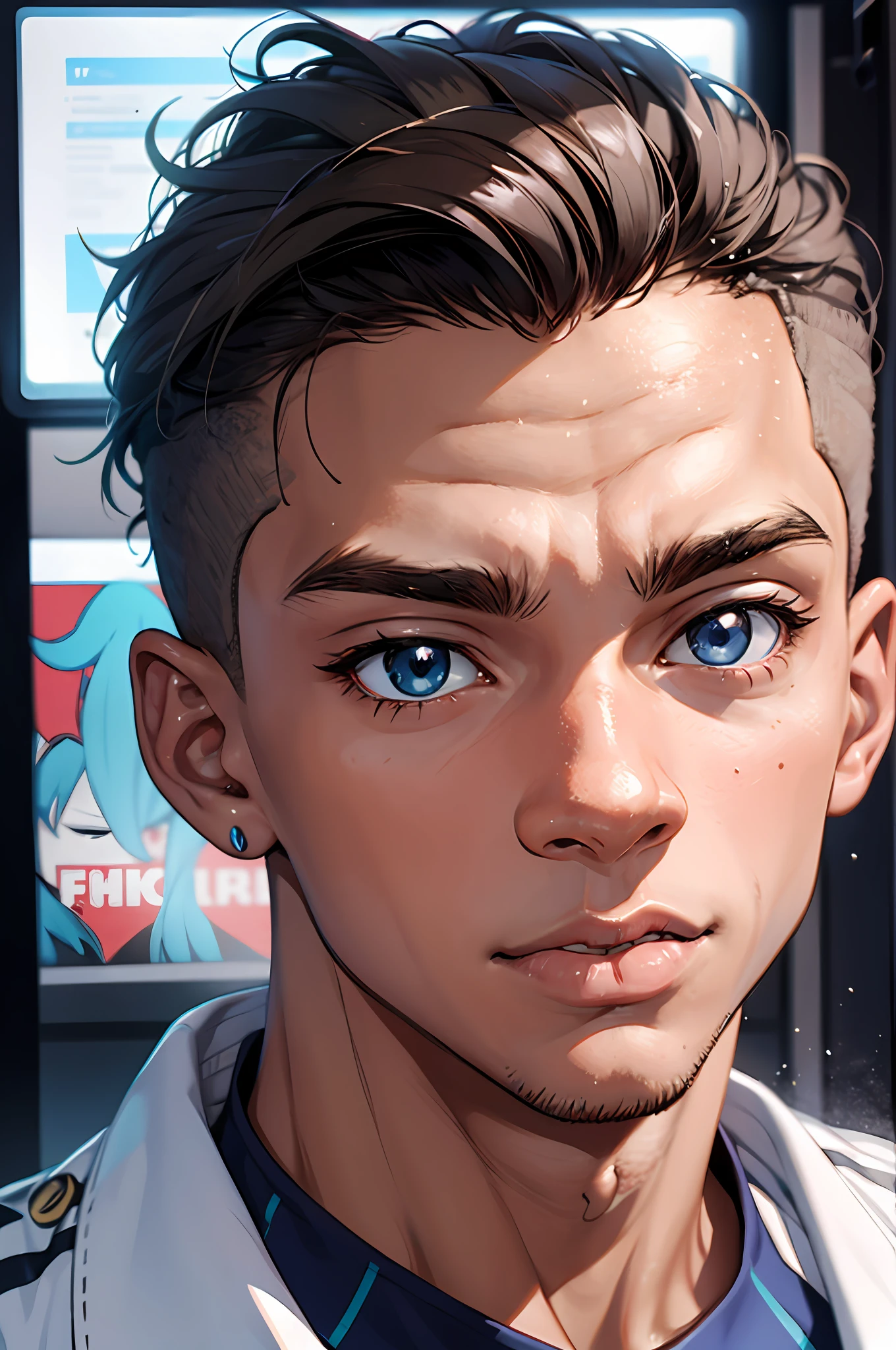Kylian mbappe as an anime character
