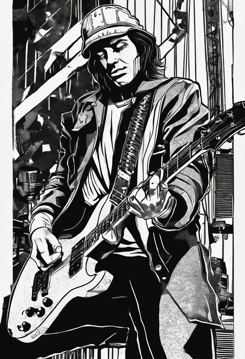 Close up portrait of a person holding a guitar in his hands, Holding a guitar, plays the guitar, holding a electric guitar, holding an electric guitar, holding electric guitar, playing guitar onstage, Playing the guitar, Playing guitar, Man playing guitar, Playing electric guitar, holding a silver electric guitar, guitarrist, lead guitar, plays the guitar, holding electric guitar, guitar solo
