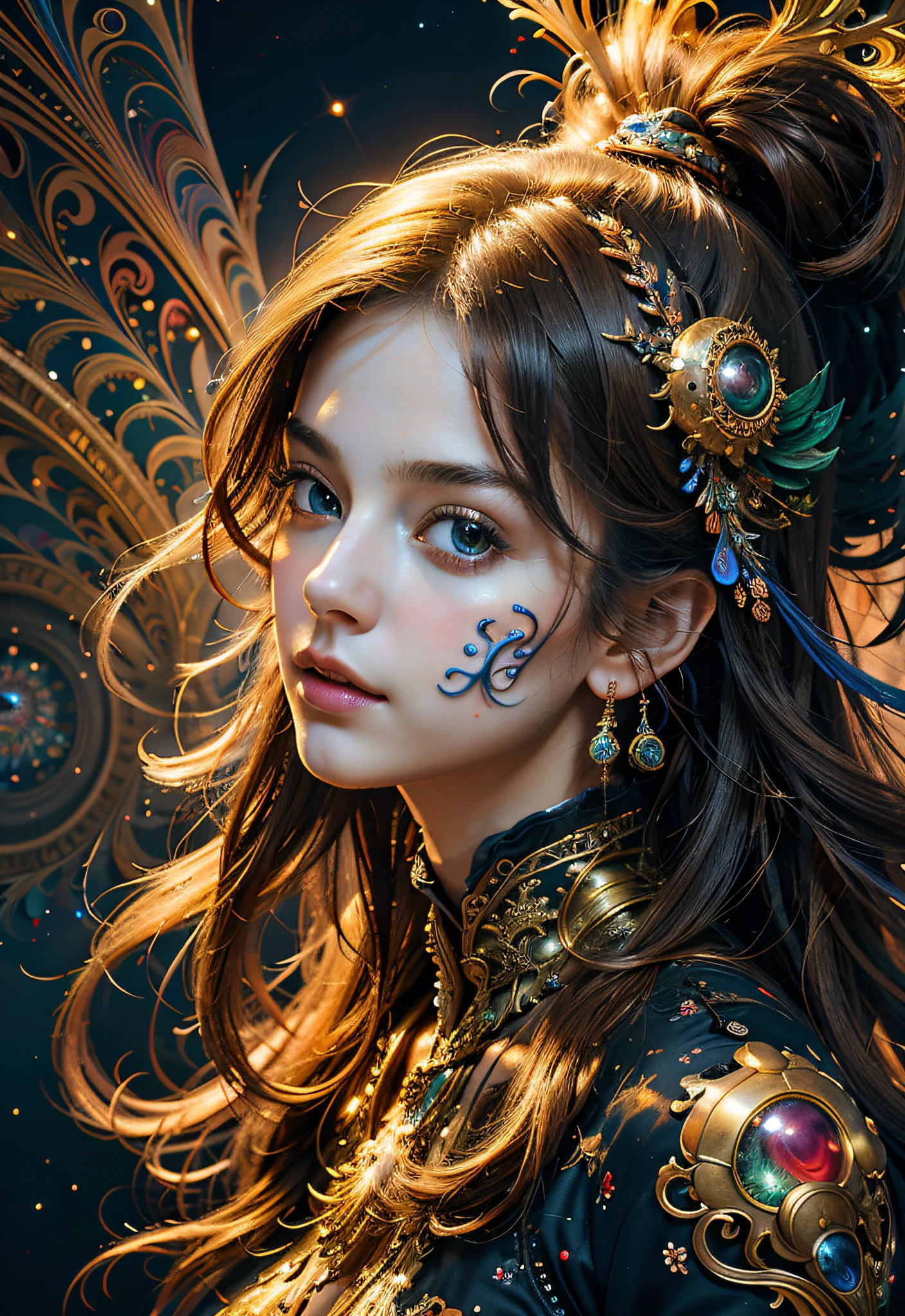 (masterpiece, top quality, best quality, beautiful and aesthetic:1.2), (1girl), extreme detailed,(fractal art:1.3),colorful,highest detailed, DSLR