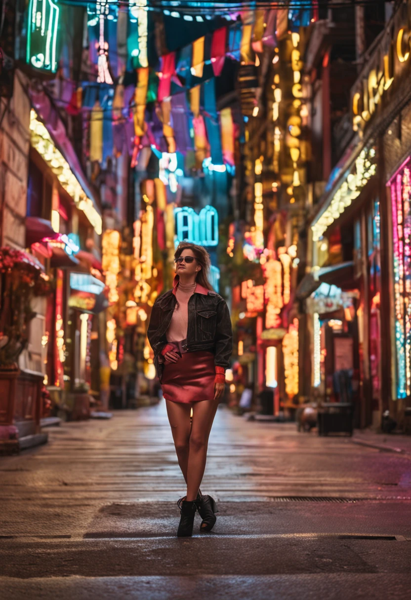 woman wearing microskirt