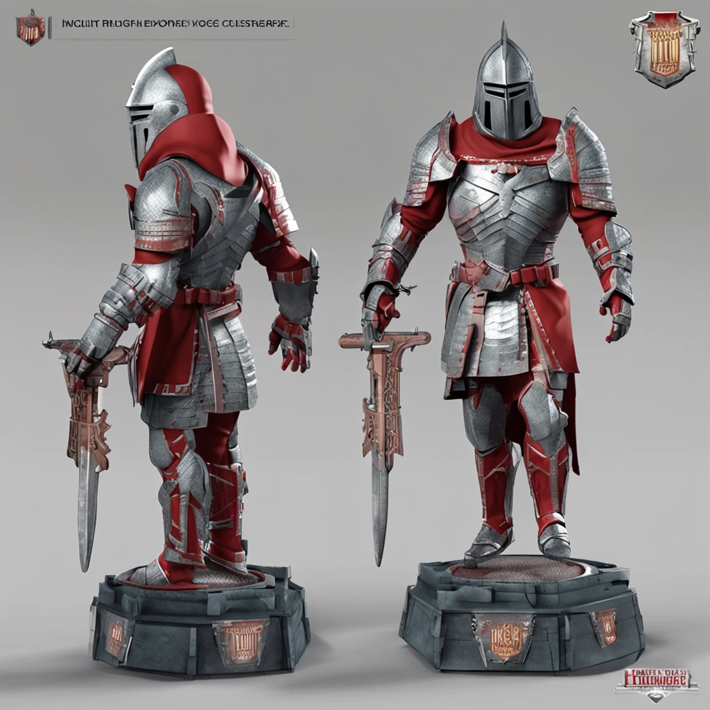 1 Isometric bust of a rouge knight, game art, white background, 1 bust, Realistic upper body, Detailed