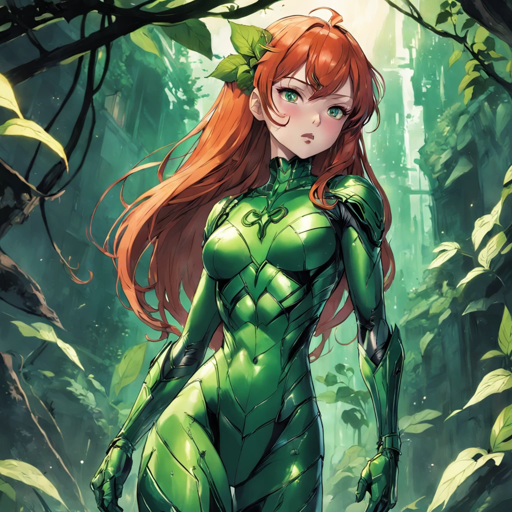 Realistic depiction of an advanced cybersuit, Poison Ivy из DC Comics