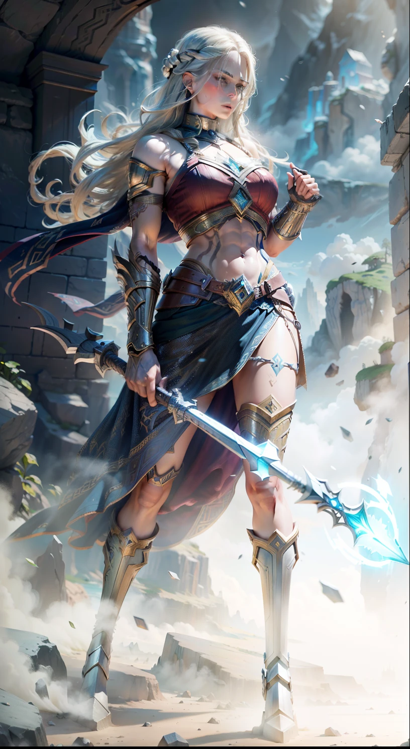 Asgard,valkyrie,Senhora Cavaleiro,Anatomia correta,epic fantasy digital art,tmasterpiece,8k,high-definition resolution,desenho detalhado,Qulidade Superior,, Epic composition,