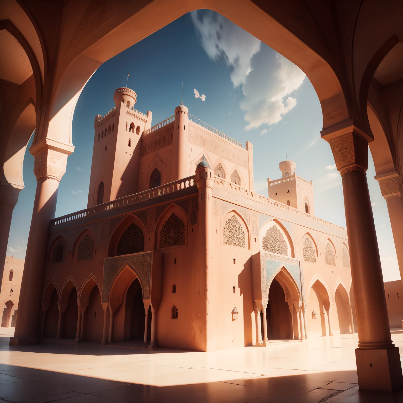 Miniature, Super cute clay world, Toy model of the city, including the city mosque, in the style of Indian pop culture, beeple, Florentine Renaissance, 32K UHD, Rich and exciting, Packed with hidden parts, Regionalism - RA 3:4 —s 250