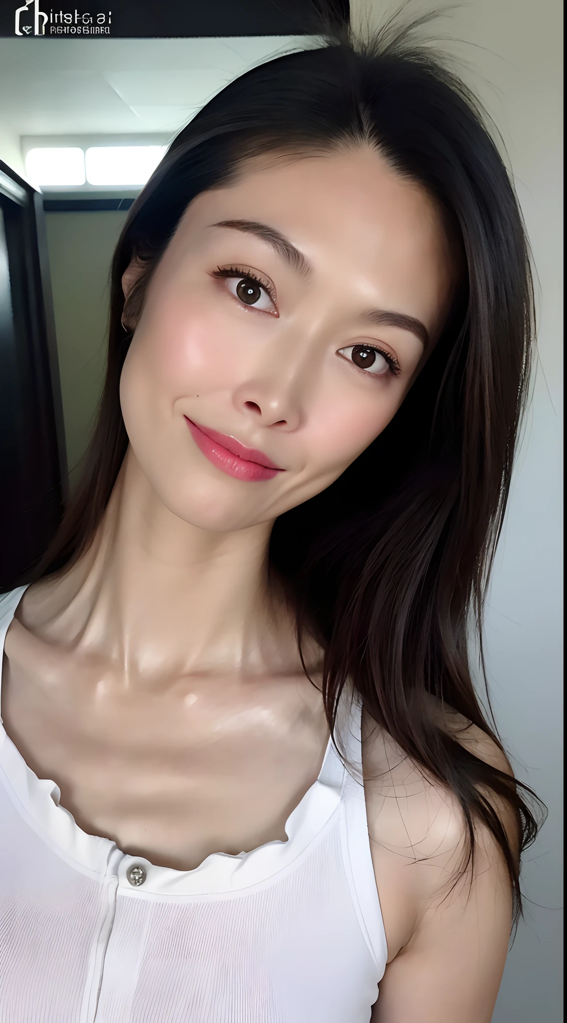 japanese mature, AV actress, Beautiful, Large breasts, glamor, carismatic, Top 5 Sexy, Chromo-white skin, Looking at Viewer, Erotic, Looking through underwear, Wet the white sheer dress and see through it, exposed pubic hair, Skindentation, Underwear, ((Hide your arms behind your back, Open mouth:0.9, Sorrow:0.7)), ((Portrait: 1.3)), (From below, See the viewer's eyes), ((Sweaty body:1)), ((cleavage:1.5)), facing front, 37 years old, A smile, Seductive facial expressions, Beauty in the buttocks, ((Best Quality, in 8K, masutepiece :1.3)), (Realistic, Photorealistic:1.4), Flat color background, profetional lighting, ighly detailed, depth of fields, nudde, (nsfw:1.5)
