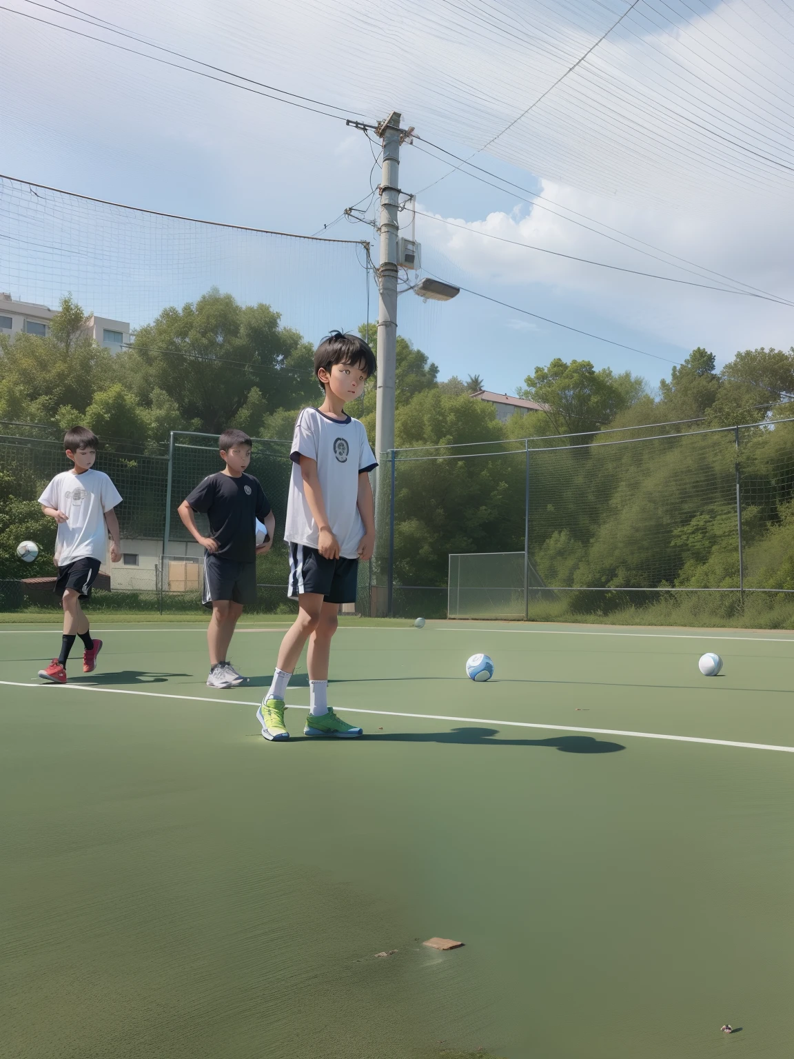Boy with a ball