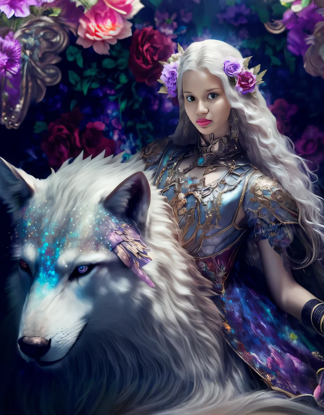um close up de uma mulher em um vestido com um lobo, bela arte de fantasia, retrato bonito da arte da fantasia, arte de fantasia muito bonita, arte estilo fantasia, breathtaking fantasy art, retrato bonito da fantasia, arte de fantasia digital ), arte fantasia behance, estilo de arte de fantasia, arte de fantasia digital em alta, amazing fantasy art, mulher da fantasia, arte de fantasia, fantasy painterly style