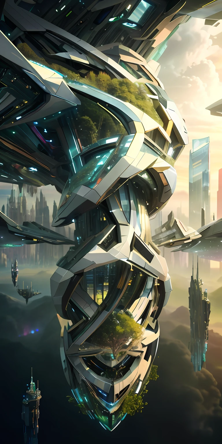 Masterpiece,a futuristic, cybernetic organic world, best quality, high quality, extremely detailed CG unity 8k wallpaper, futuristic landscape, outdoor, sky, cloud, sky, no humans, mountain, landscape, water, tree, blue sky, waterfall, cliff, nature, lake, river , cloudy skies, award winning photography, bokeh, depth of field, HDR, bloom, chromatic aberration, photorealism, very detailed, trending on artstation, trending on CGsociety, intricate, high detail, dramatic, midjourney art