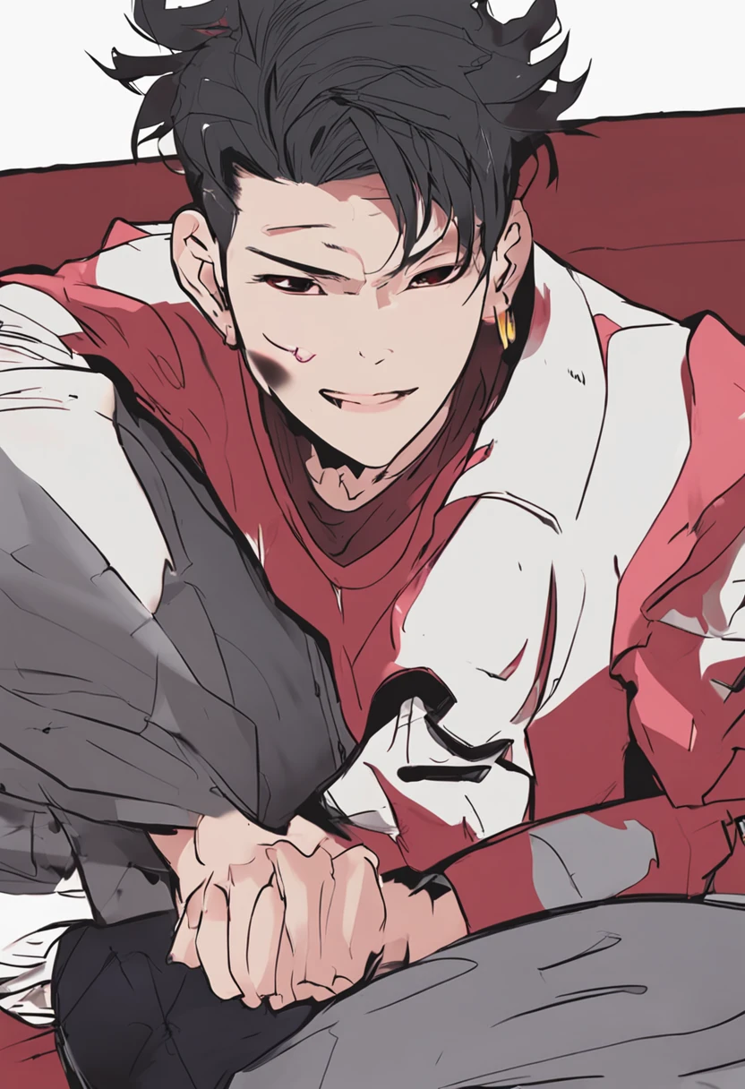 5Male in his 0s asian human 1A smile BigEyes90s Style Anime Retro