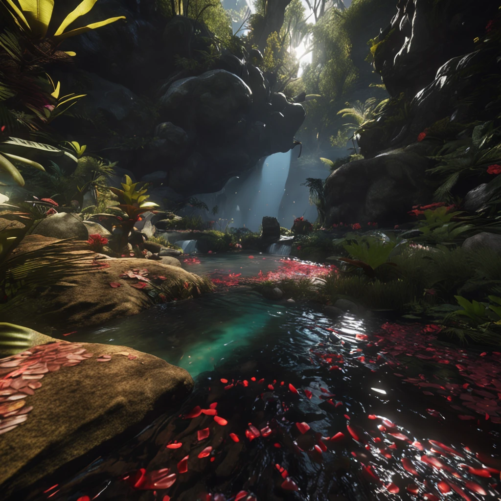 Someone Holding Red Liquid Cup, In Jungle, Ultra Realistic 8k Octane Photo, Rendered With Unreal Engine 8k, Made With Unreal Engine 5, Rendered In An Real Engine 5, Cryengine render 8 k, dark bleeding acid, built in Unreal Engine 5.