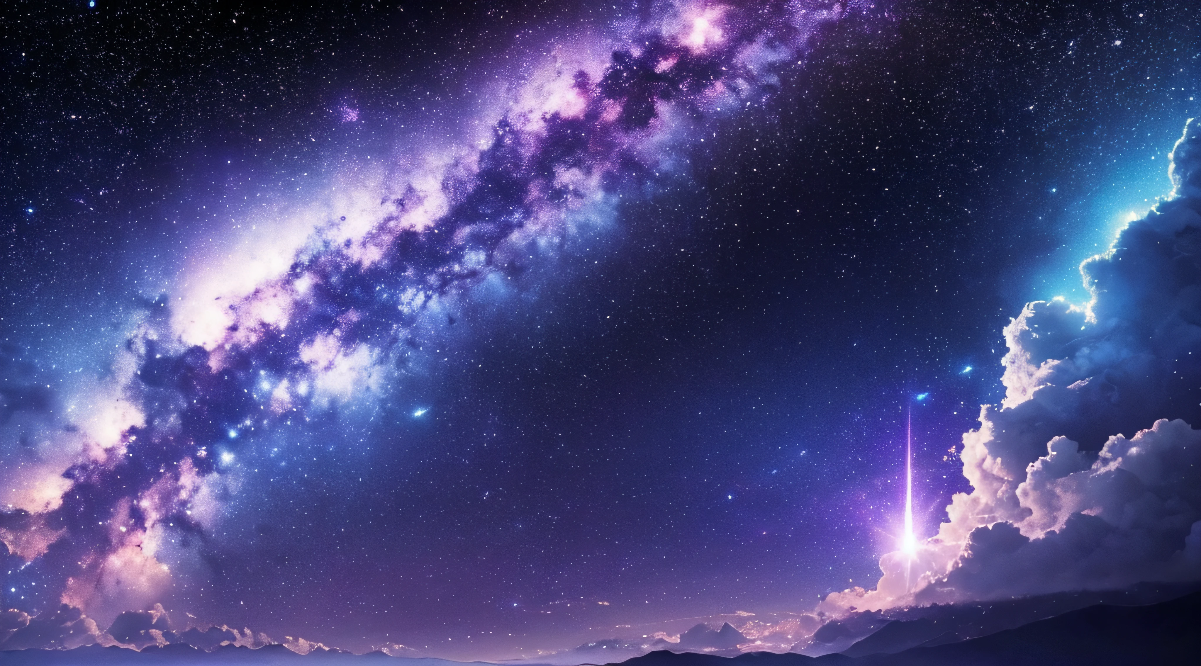 stars, space, nebula, open space, galaxy, blue and purple tones, space opera, greatness, eternity, calm
