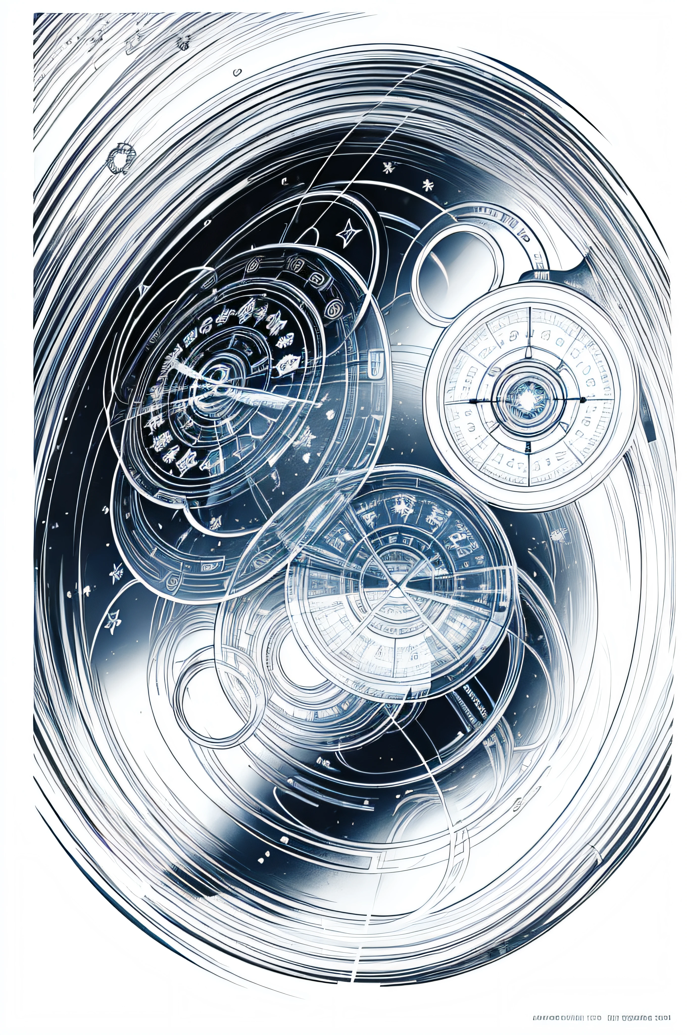 (gallifreyan text auriane) white background