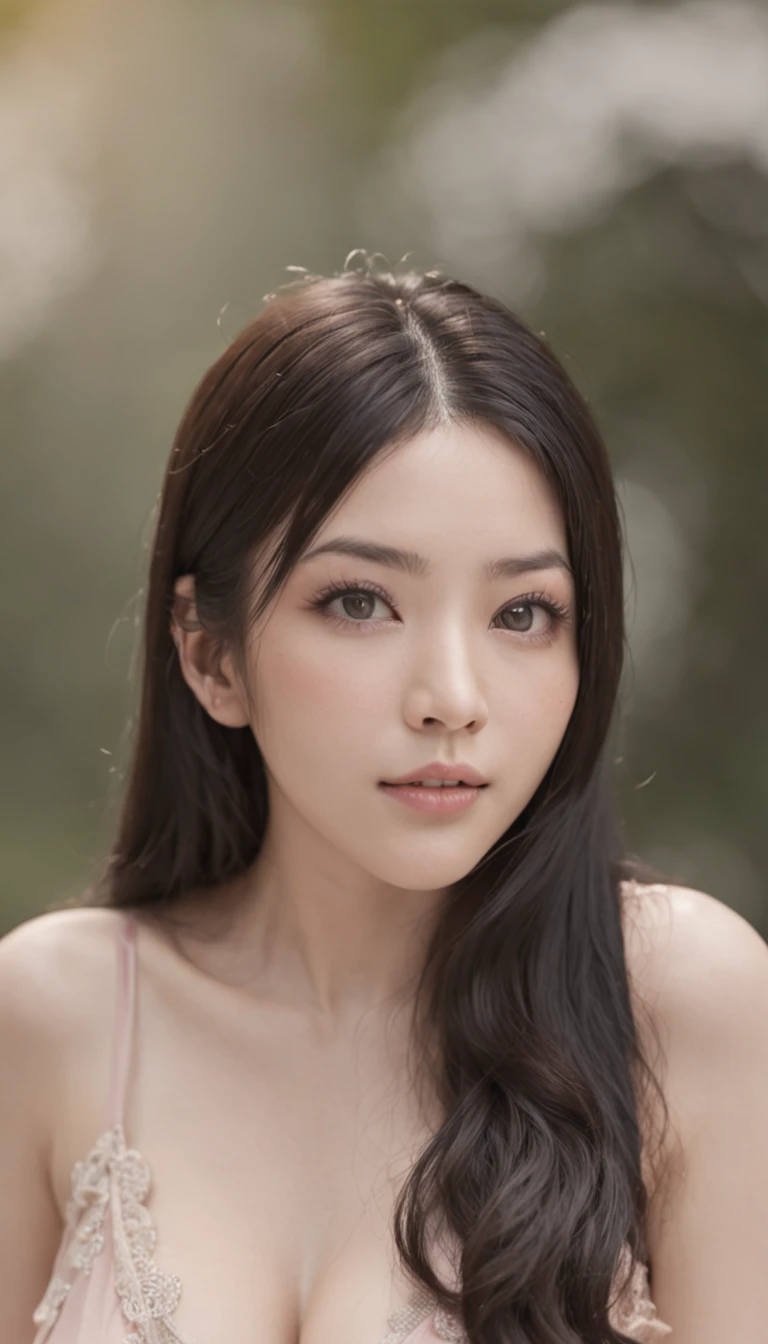 ((Best quality, 8K, masterpiece:1.3))，1girl，18 years old，Asian，Real texture:1.3，(Background blur:1.1)，Gorgeous long dress，Tall and slender figure:1.2，(Hot summer weather)，（street:1.3），Highly detailed face and skin textures，Exquisite eyes，Long eyelashes，Double eyelids，Skin Whitening，happy，Various postures