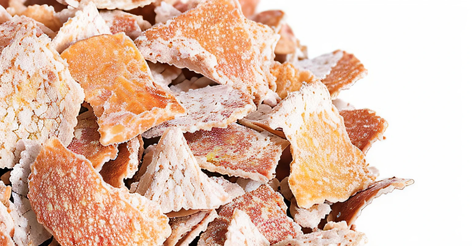 There is a bunch of tangerine peels