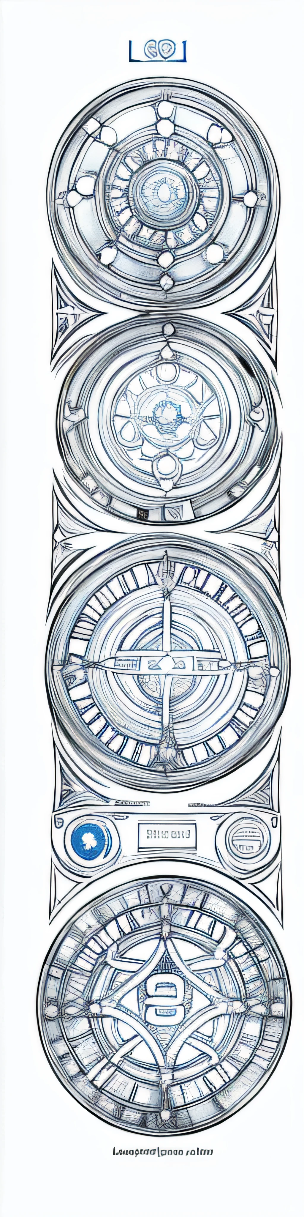 (gallifreyan text Auriane, Lou, Jarod) white background