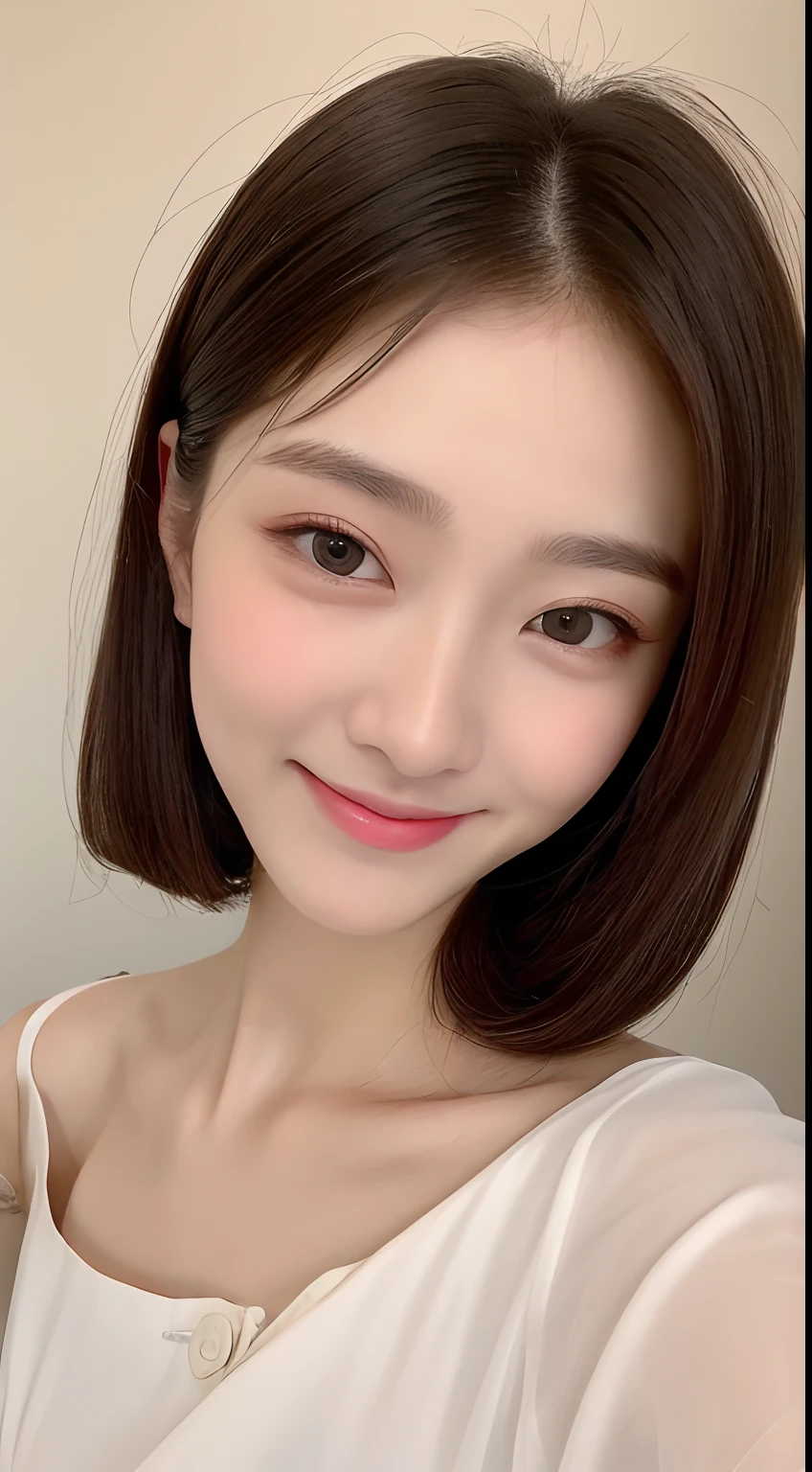 ((Best Quality, 8K, Masterpiece: 1.3)), 1 Girl, Slim Abs Beauty: 1.3, (Hairstyle Casual, Small: 1.2), Super Slender Face, Delicate Eyes, Double Eyelids, Smile, Home, City
