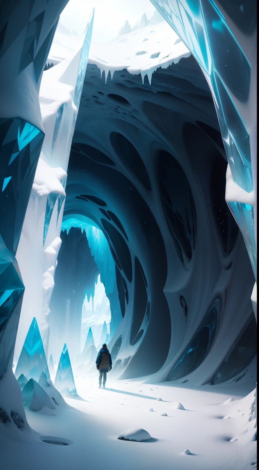 Inside the Crystal Cave of the Ice Age