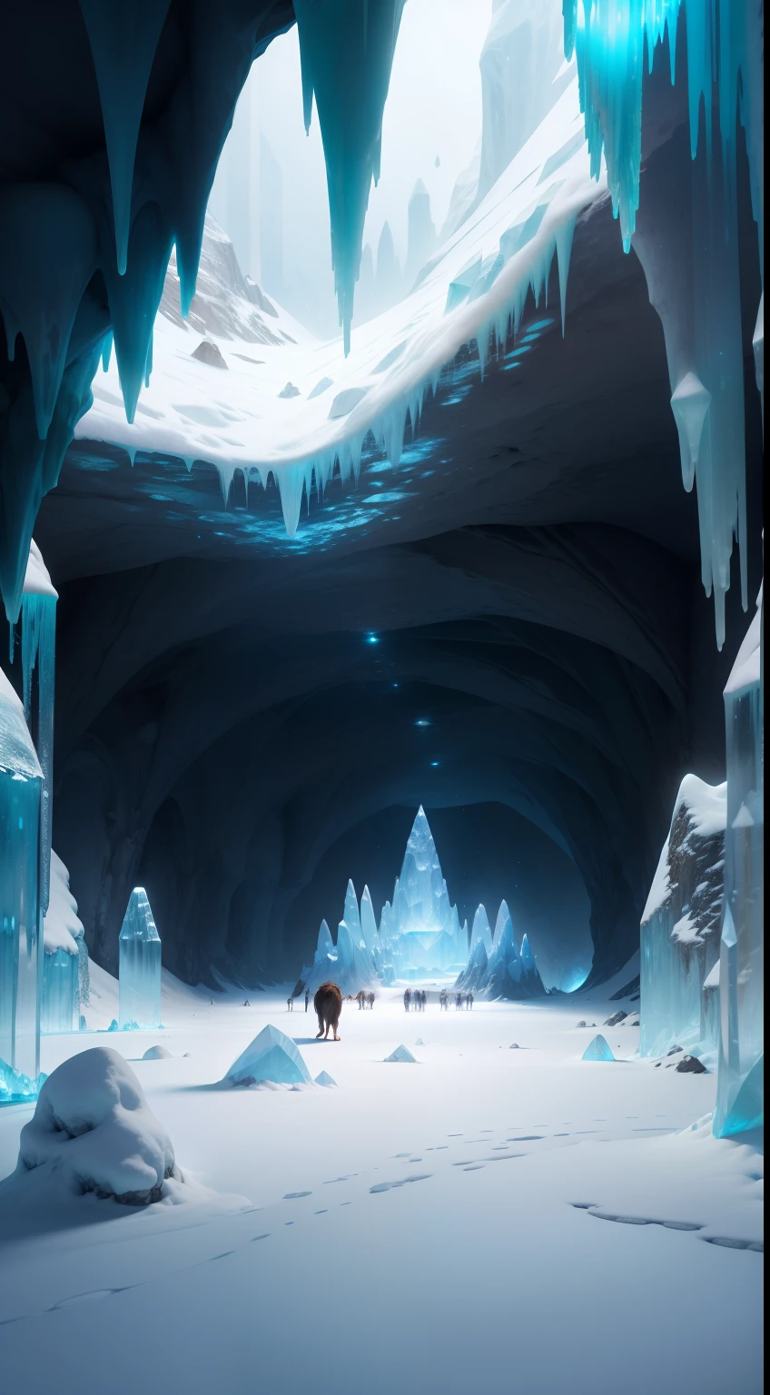 Inside the Crystal Cave of the Ice Age