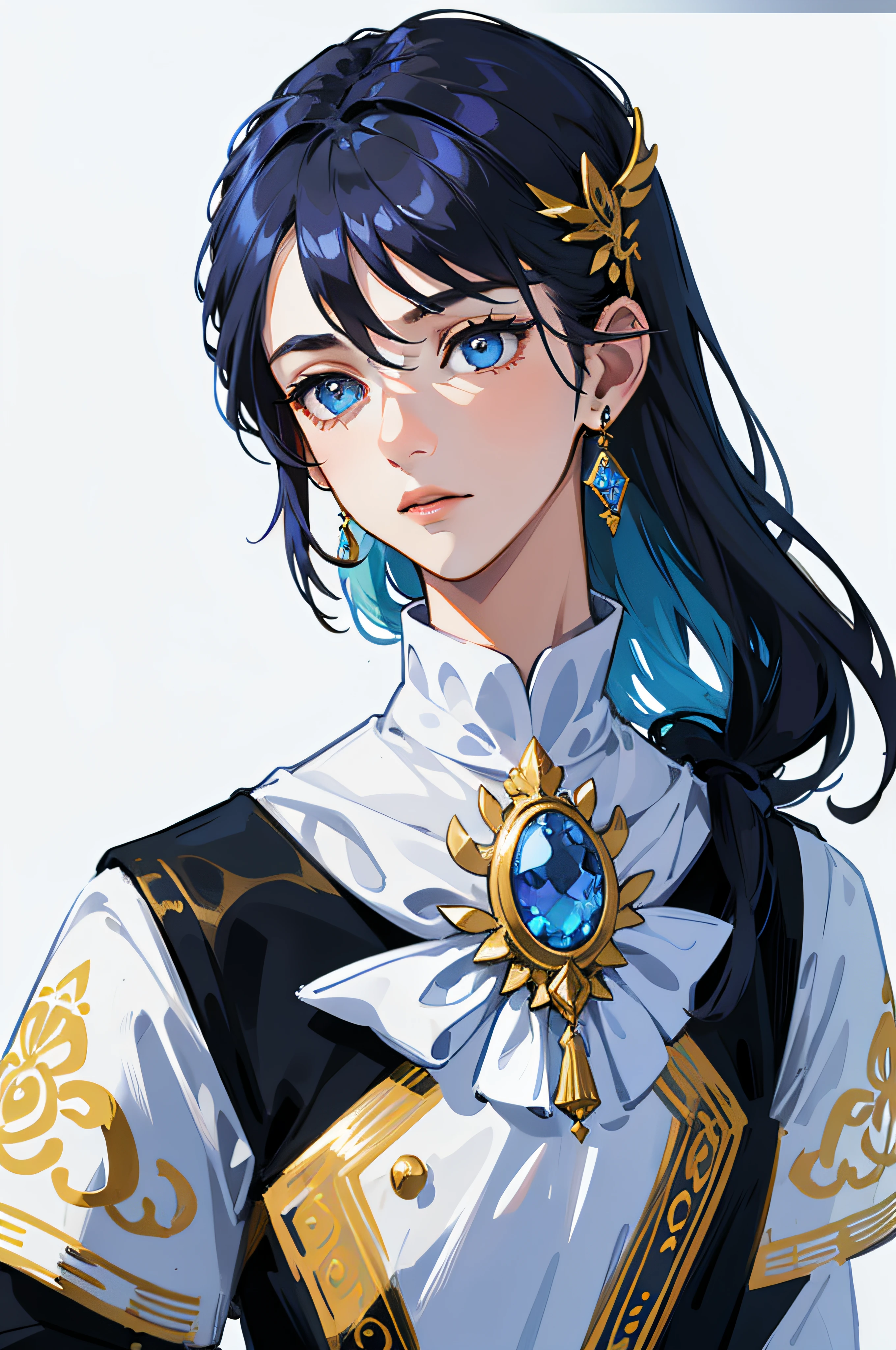 (white background),((white)), (((frontage))),(front),Male aristocracy,((brooch)),BackgroundSet of 9 kinds of jewelry in blue stone, colorful gems, Blue ornaments, Gold ornaments, colorful gems, medal, Jewelry decoration, ornate colored gems, Game Icon Assets, Delicate decoration, Asset Sheet, Brilliant spikes, Different art styles, fractal gems, Wear a lot of medals, White background, white, White background