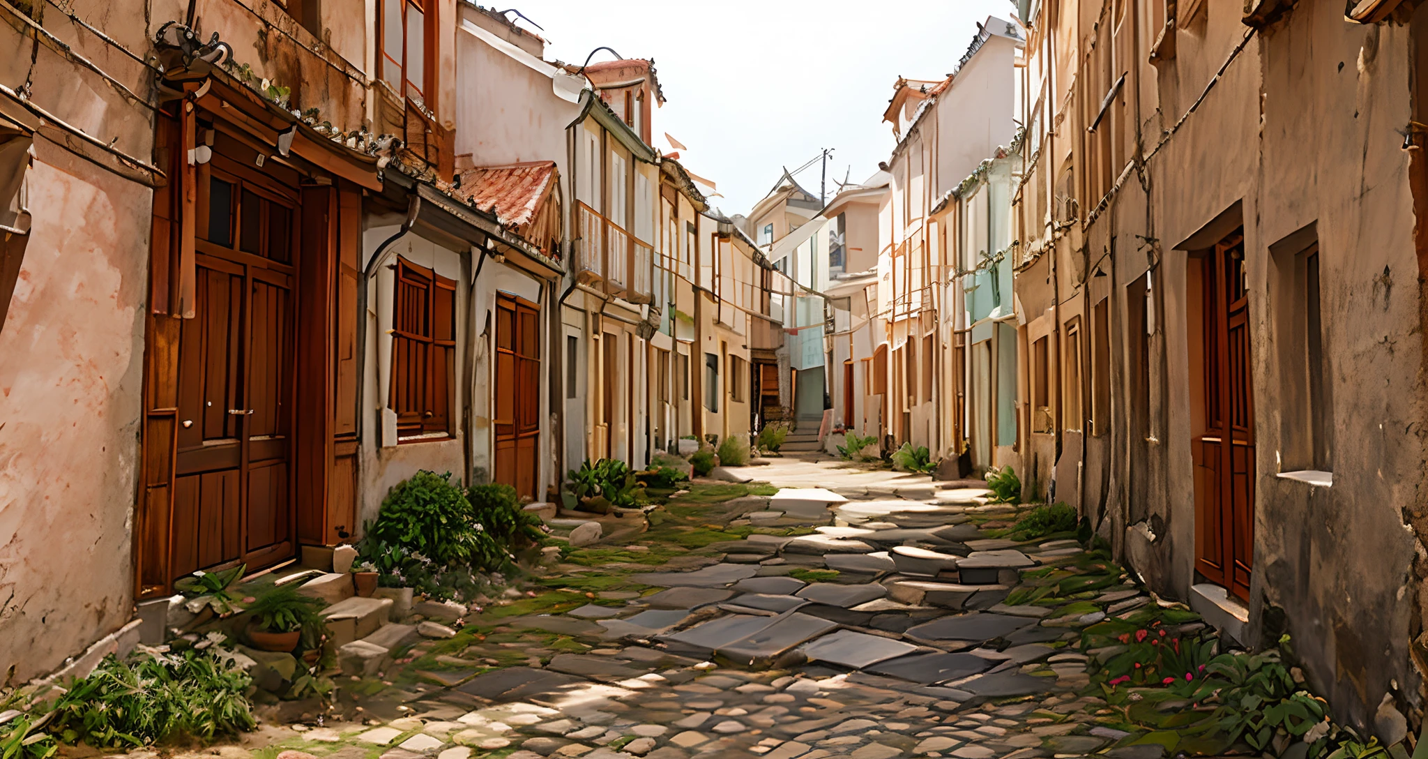 Hui-style architecture,alleys, Cornice, white wall, Style, peacful,16:9,Second floor,Green bricks,