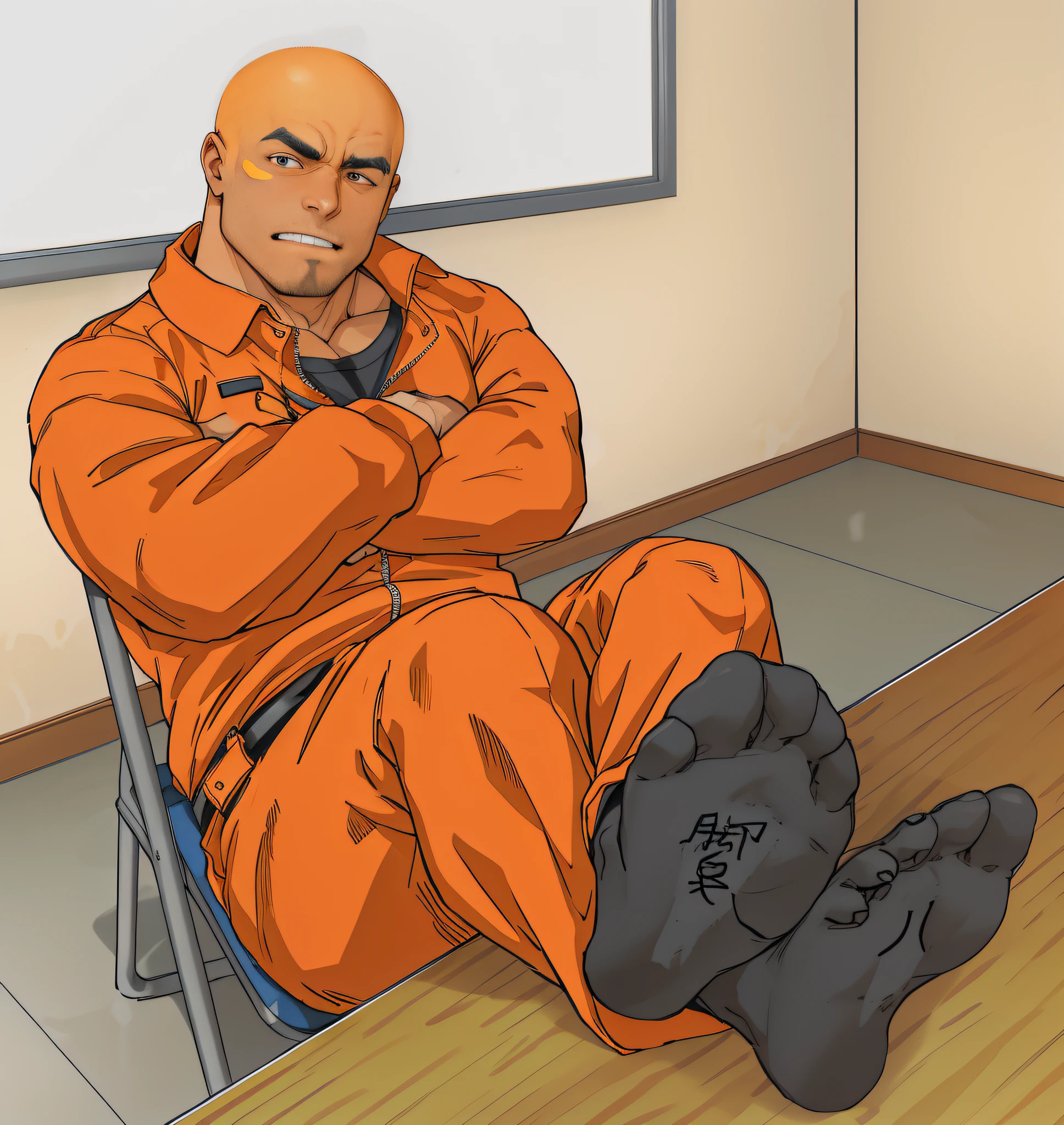 The bedroom of a messy single man covered in stinking black socks